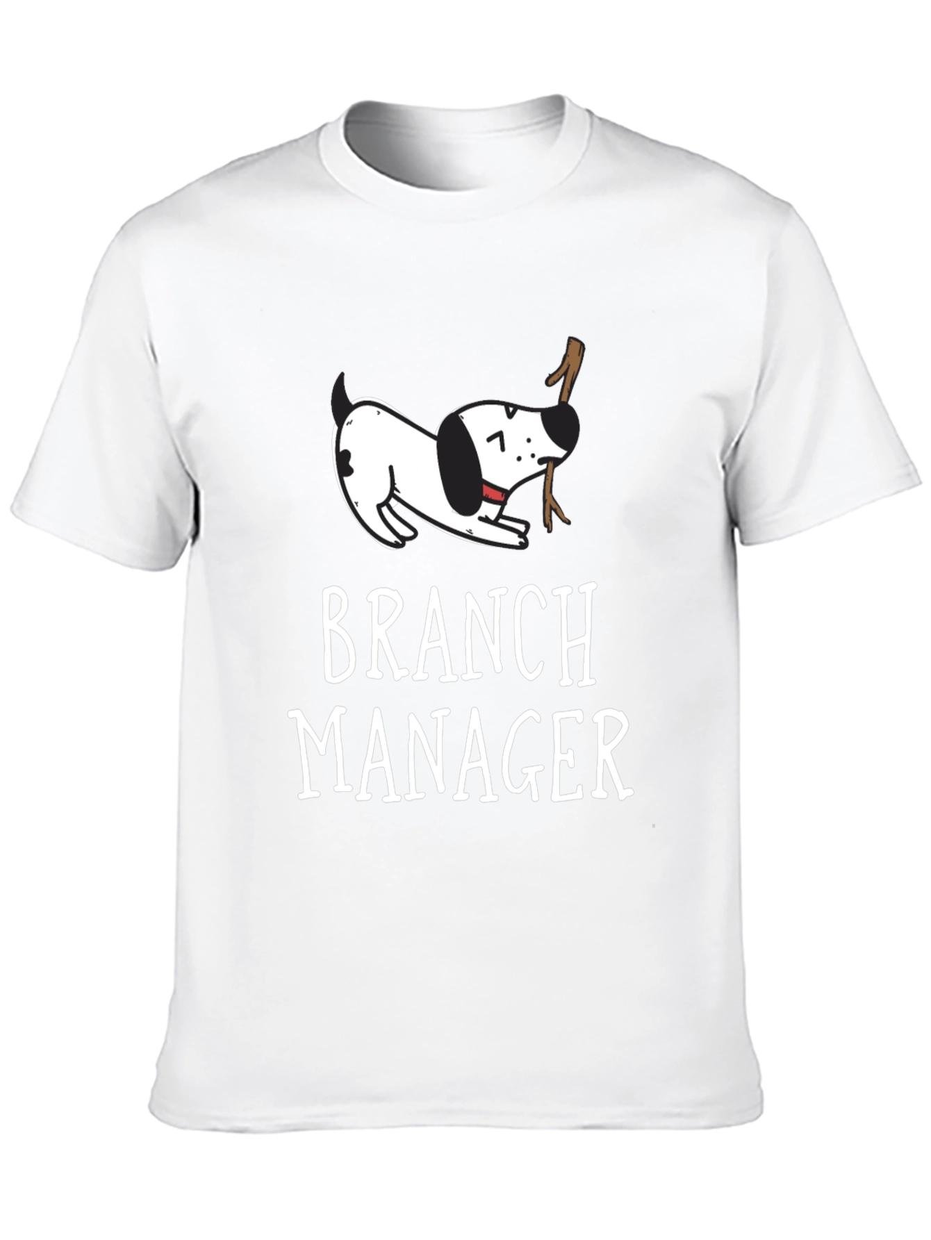 Branch Manager Dog Graphic T-Shirt - Black