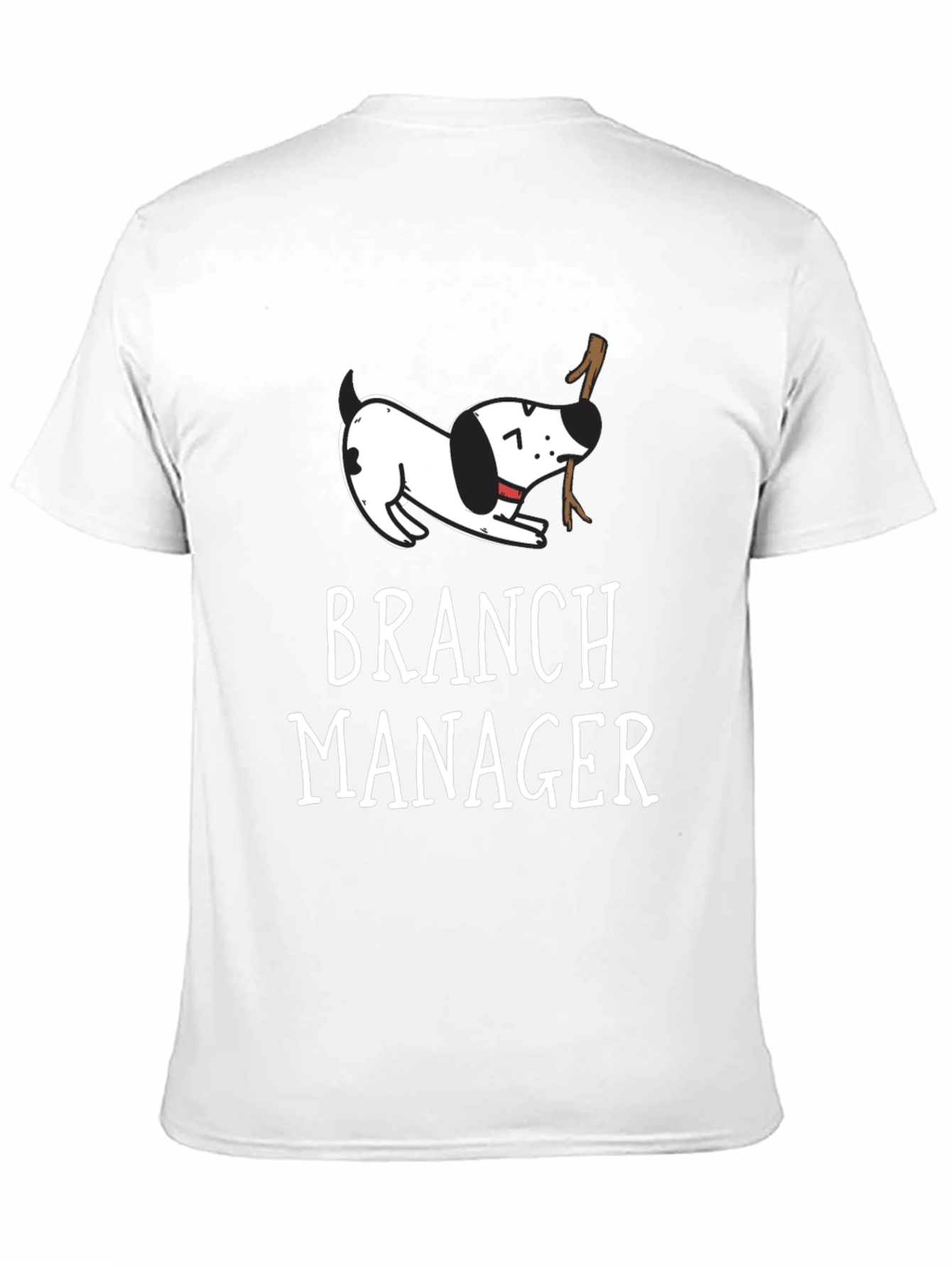 Branch Manager Dog Graphic T-Shirt - Black