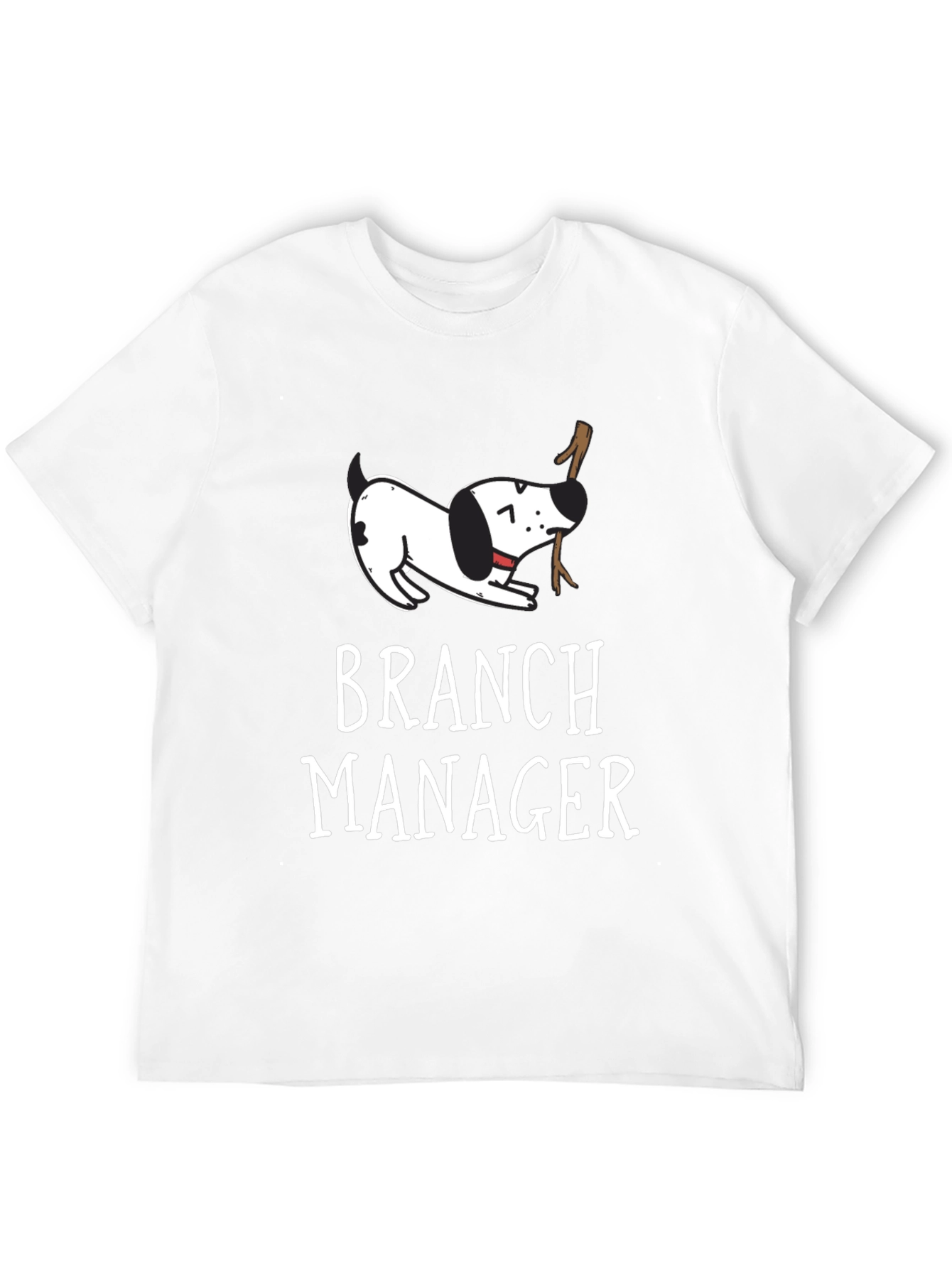 Branch Manager Dog Graphic T-Shirt - Black