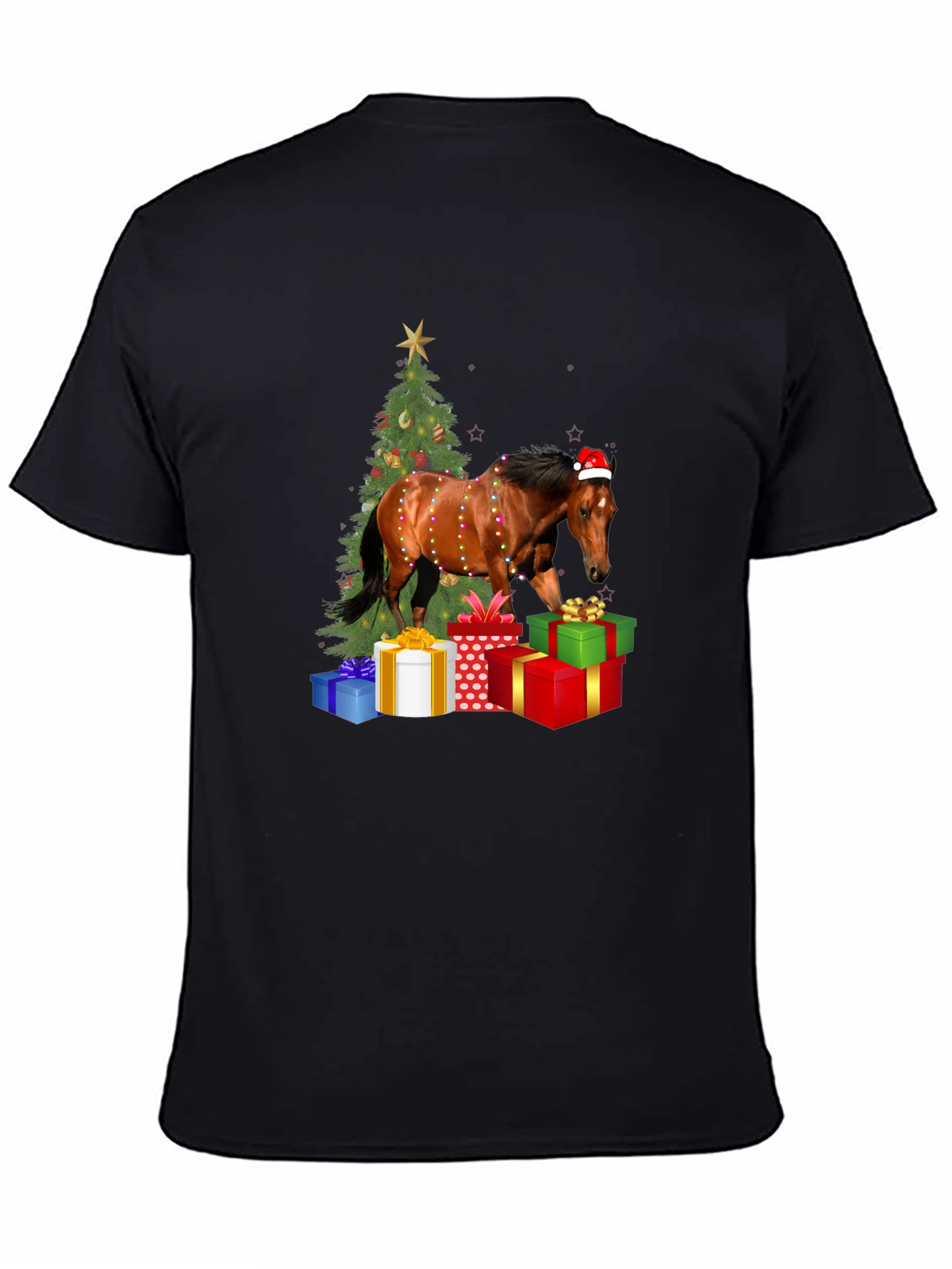 Festive Horse Christmas T-Shirt