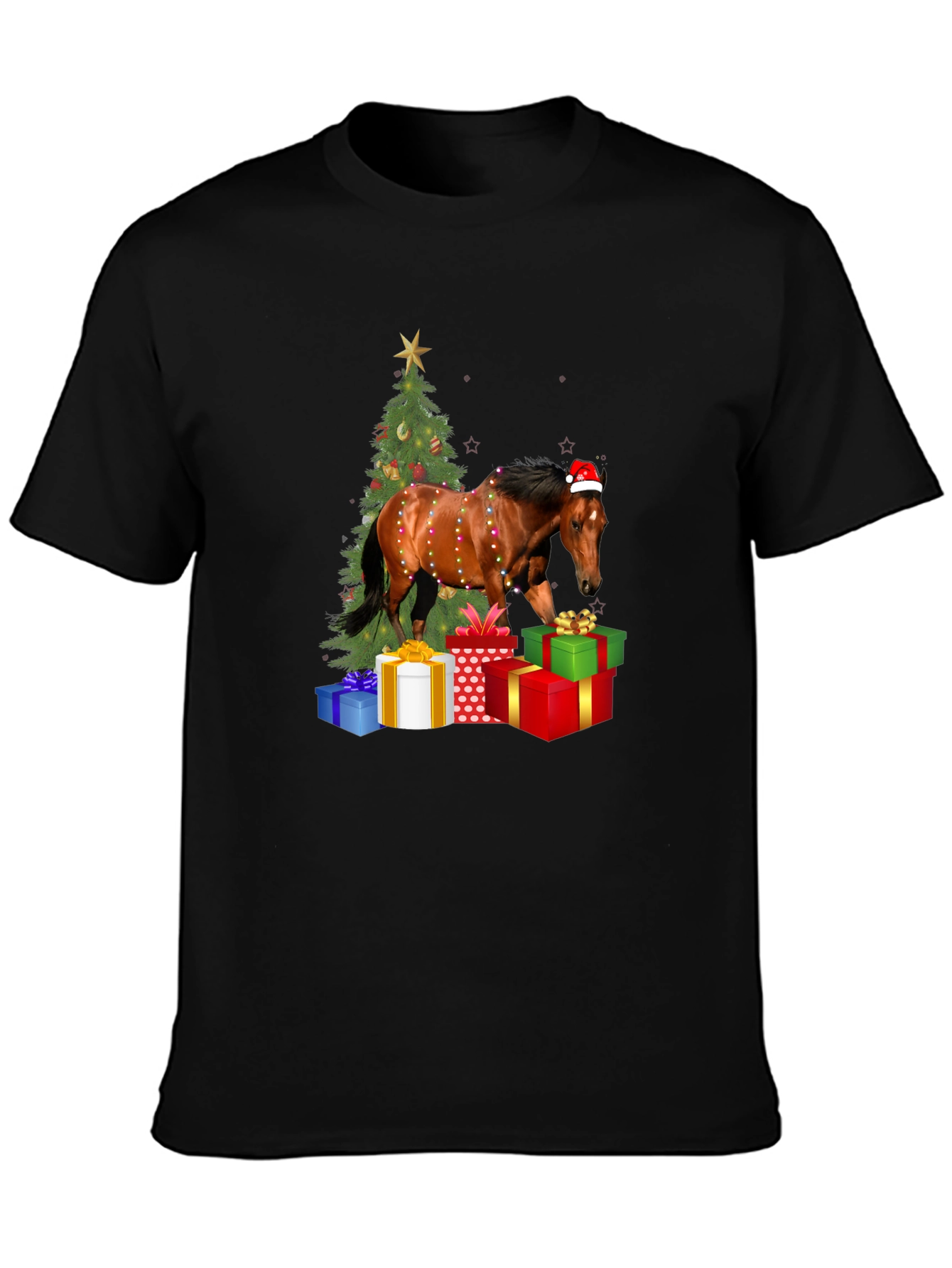 Festive Horse Christmas T-Shirt