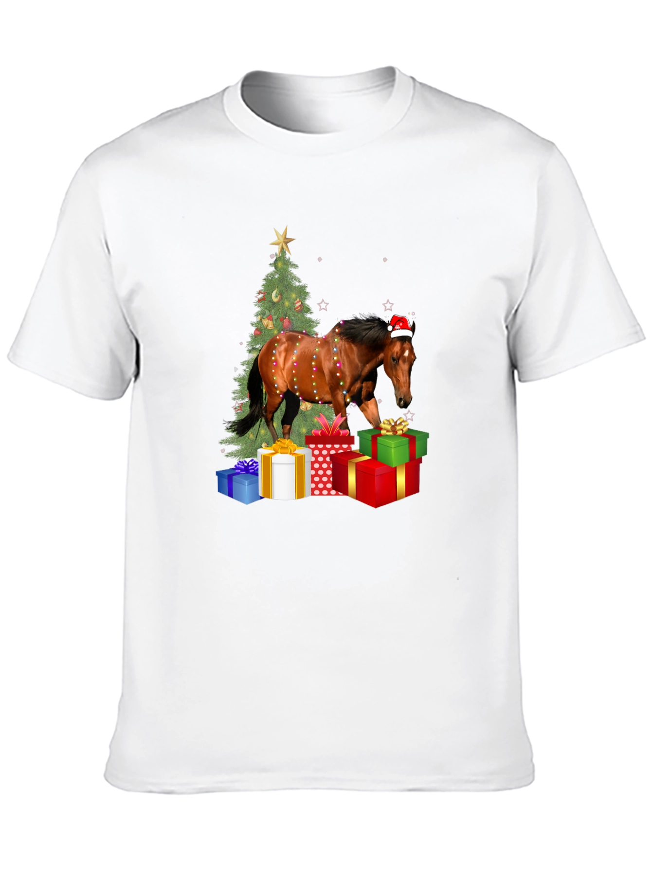 Festive Horse Christmas T-Shirt