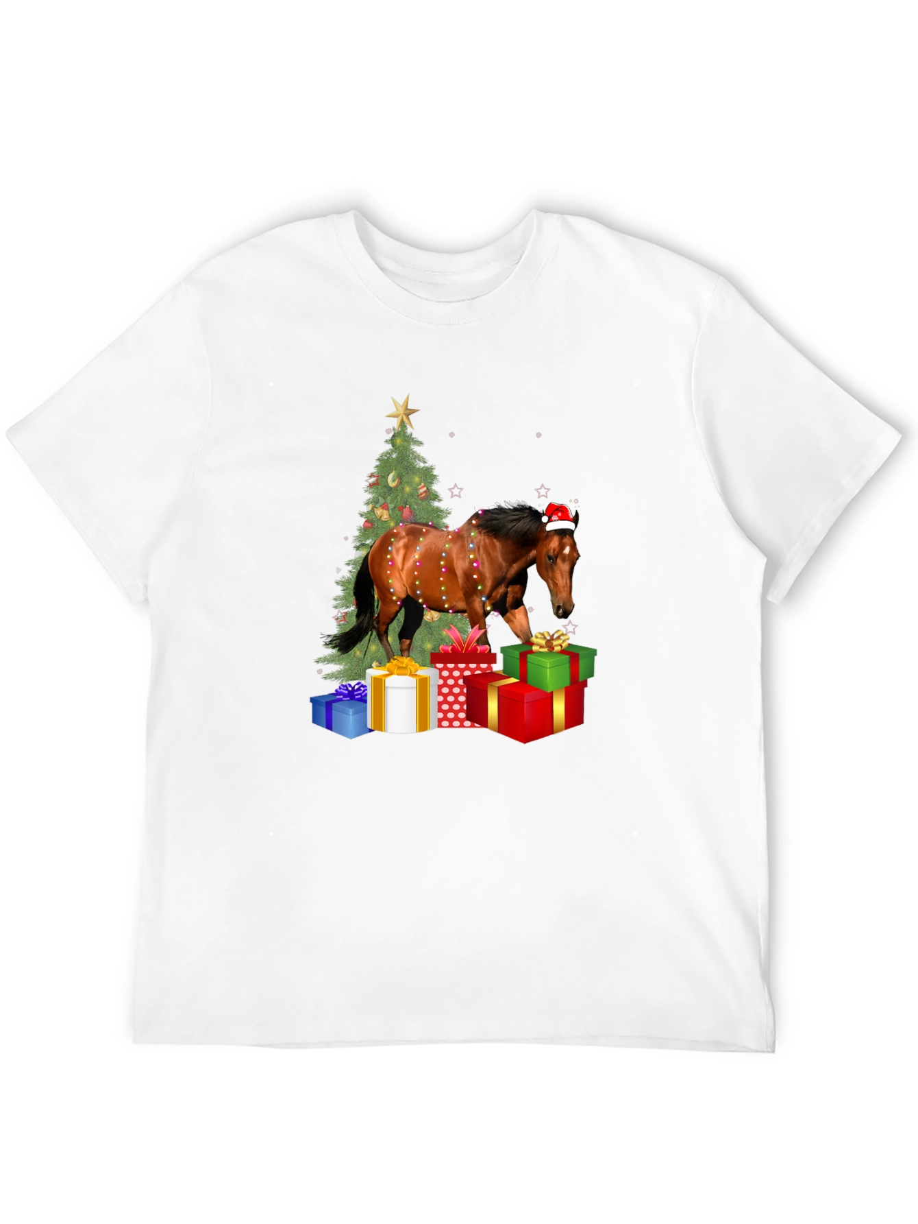 Festive Horse Christmas T-Shirt
