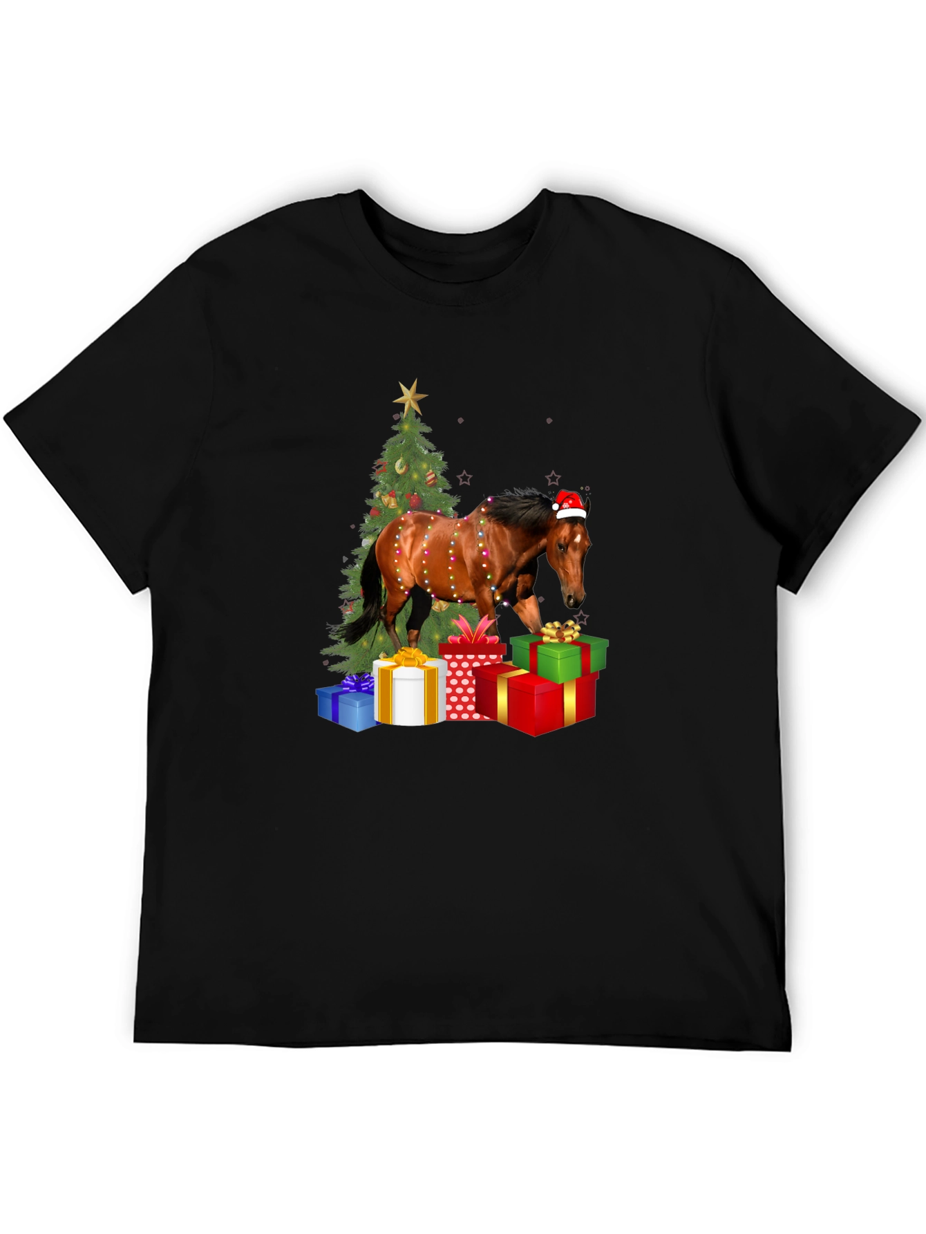 Festive Horse Christmas T-Shirt