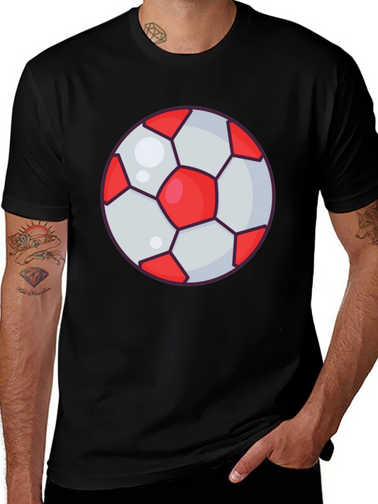 Soccer Ball Graphic Tee - Casual Style