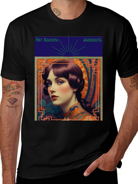 Art Nouveau Lady Graphic Tee