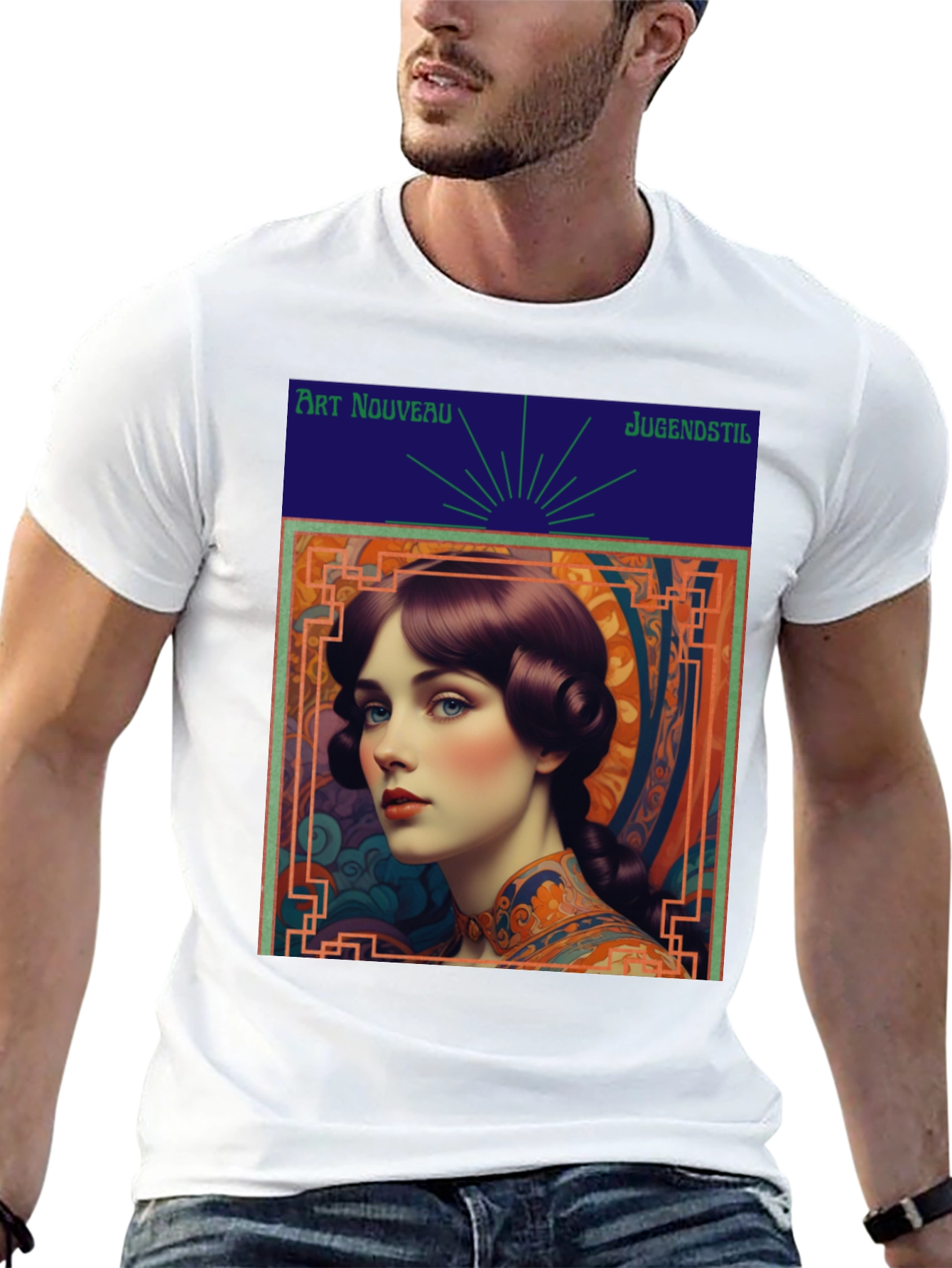 Art Nouveau Lady Graphic Tee