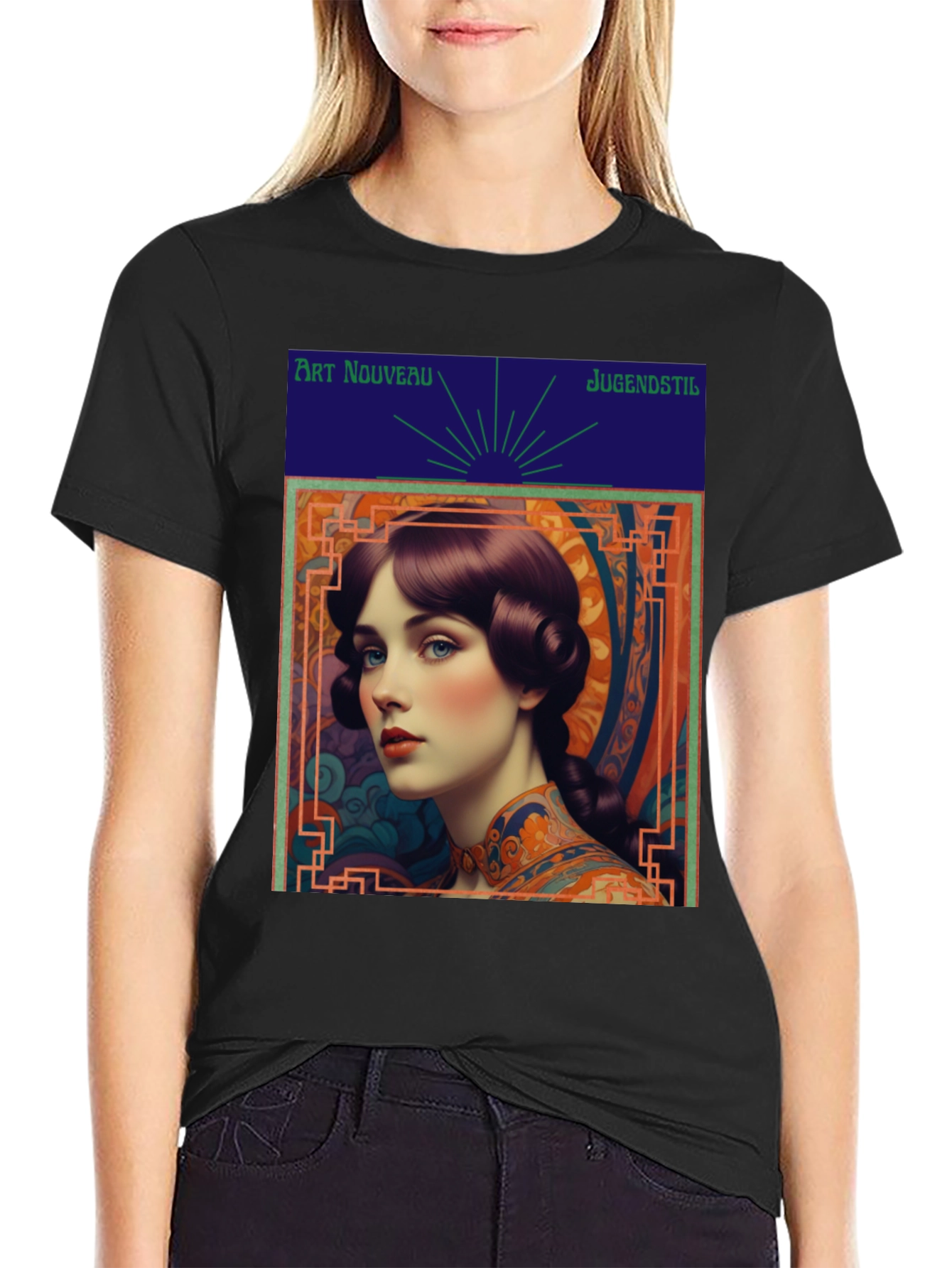 Art Nouveau Lady Graphic Tee