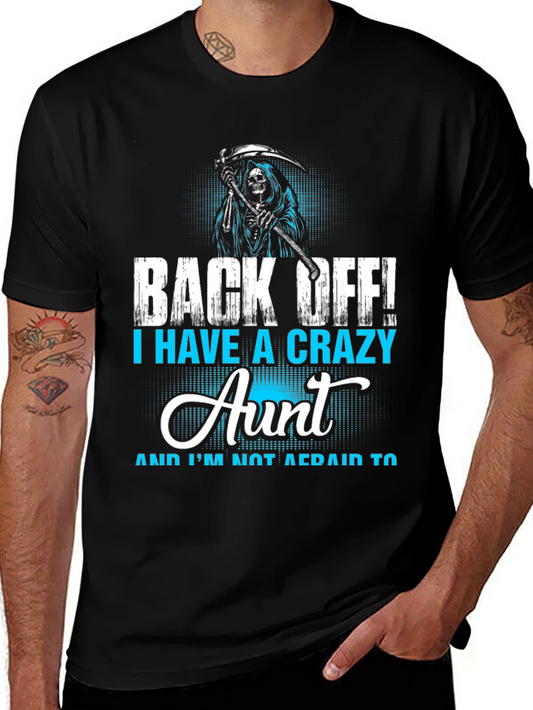 Crazy Aunt T-Shirt - Grim Reaper Design