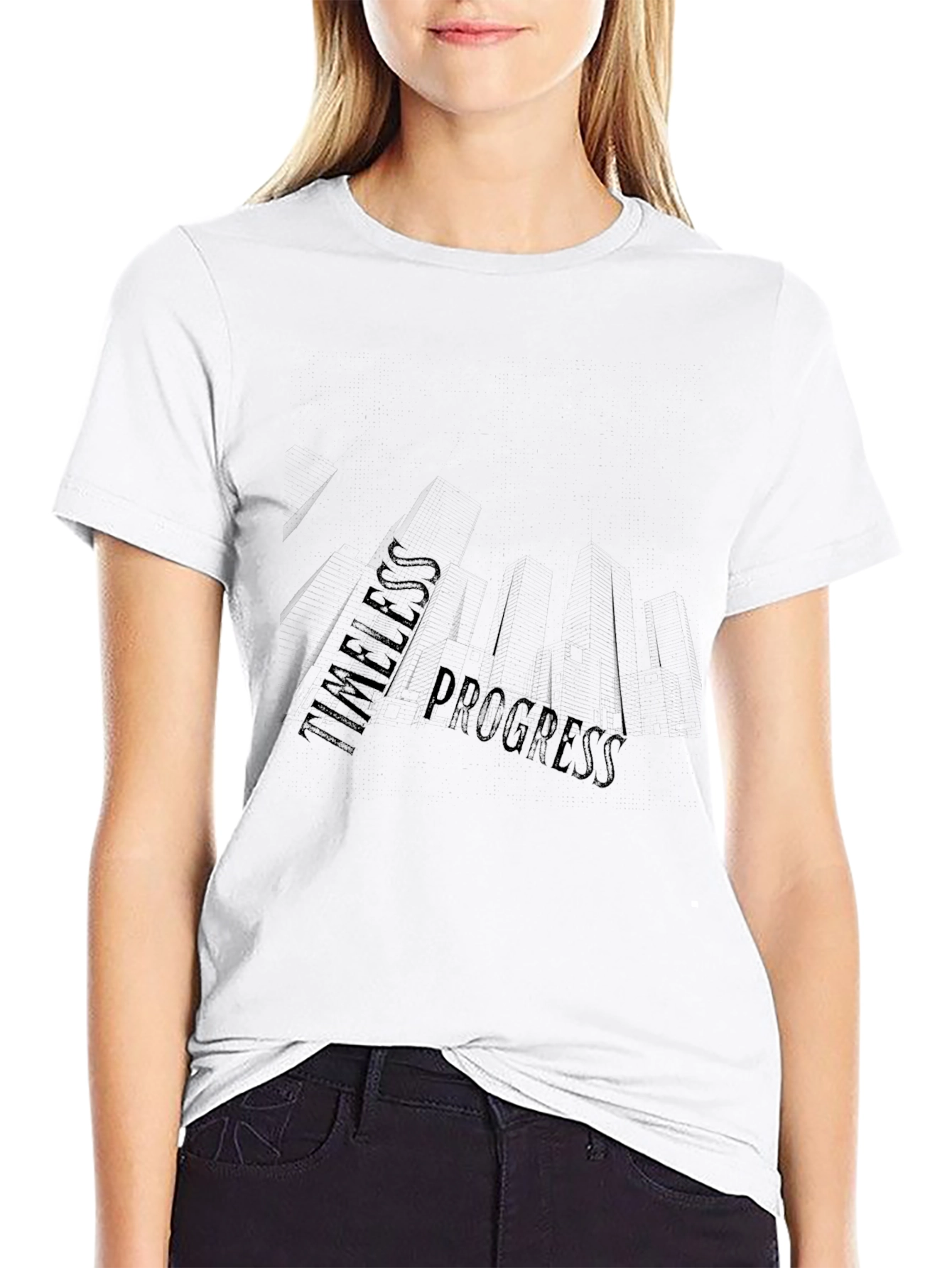 Timeless Progress Black Graphic Tee