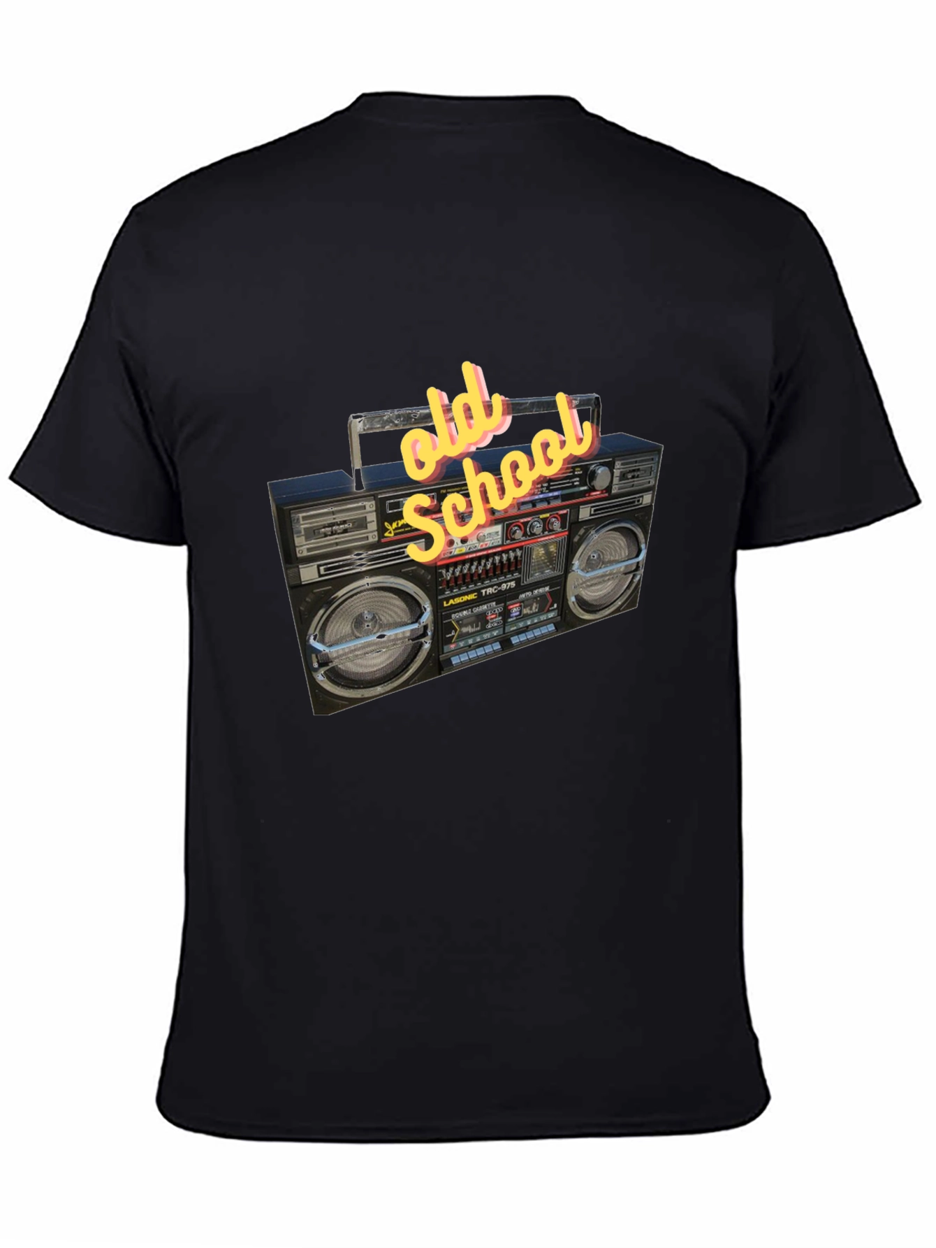 Retro Boombox Graphic Tee - Old School Style