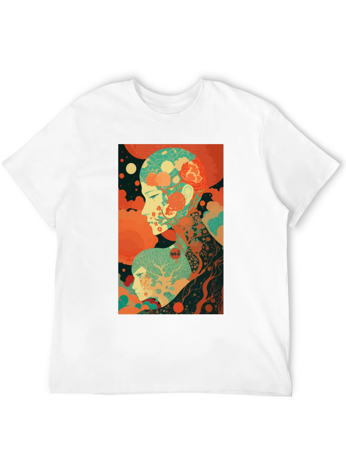 Artistic Mindscape Graphic Tee - Black