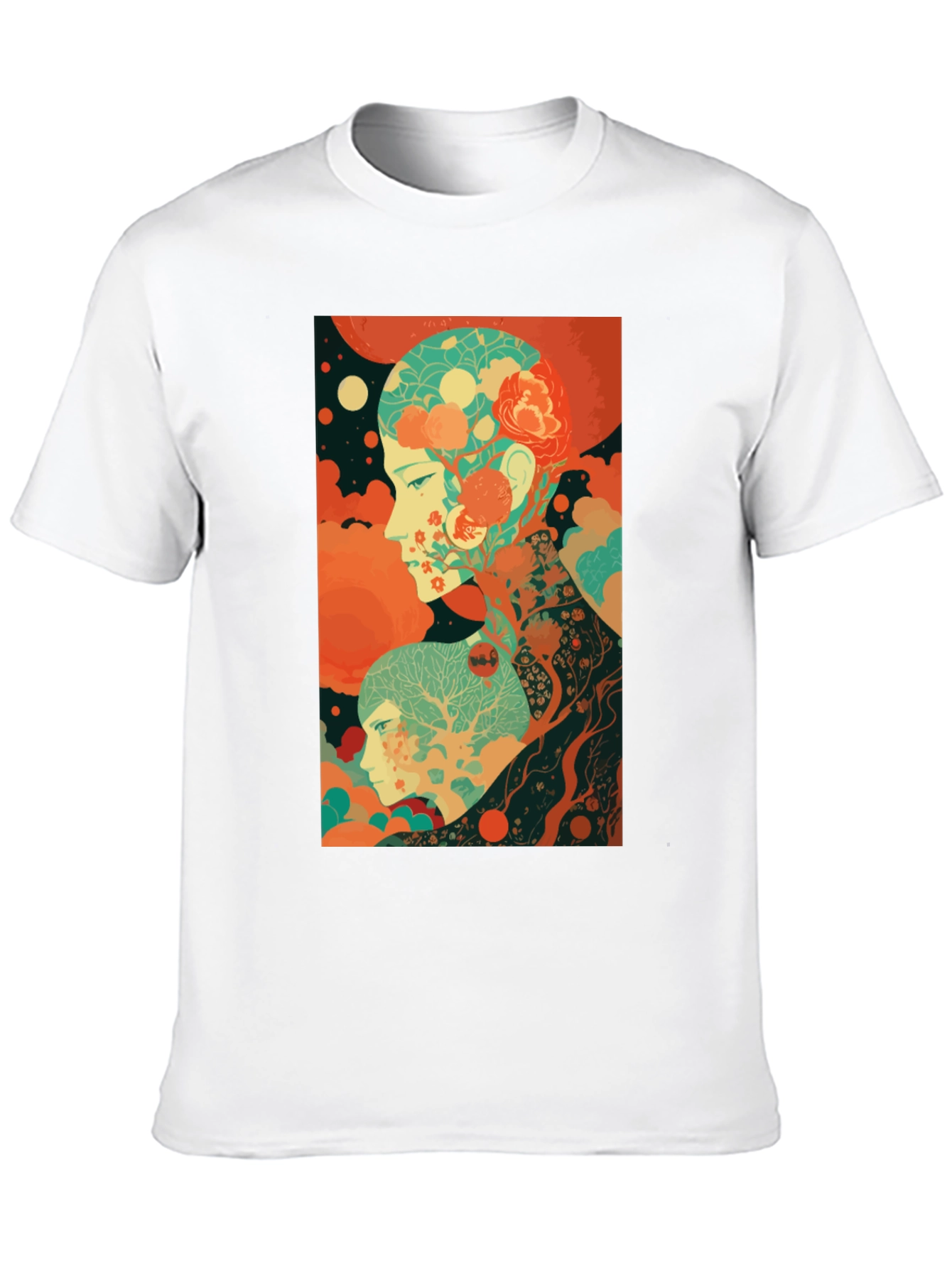 Artistic Mindscape Graphic Tee - Black