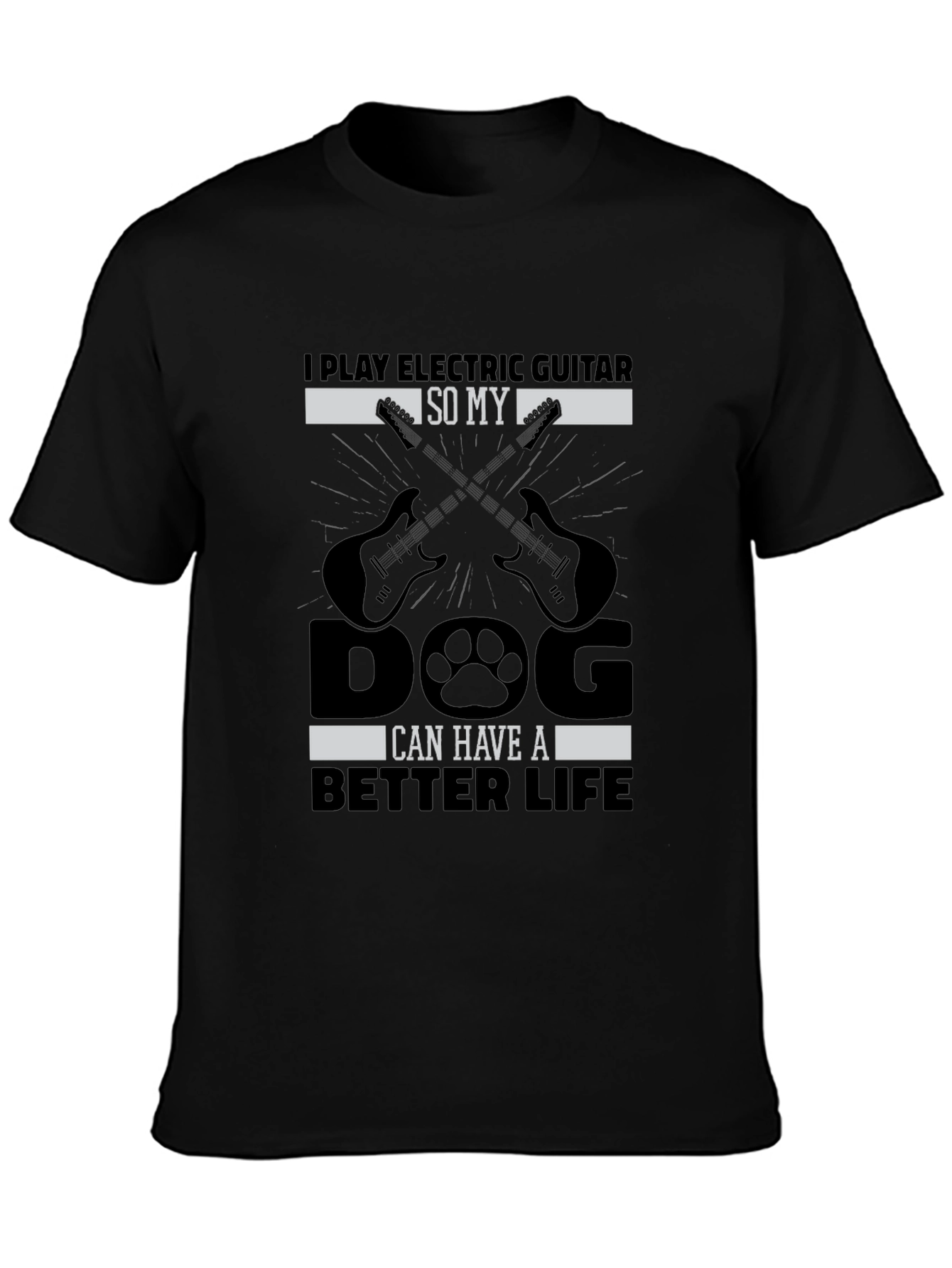 Electric Guitar Dog Lover T-Shirt