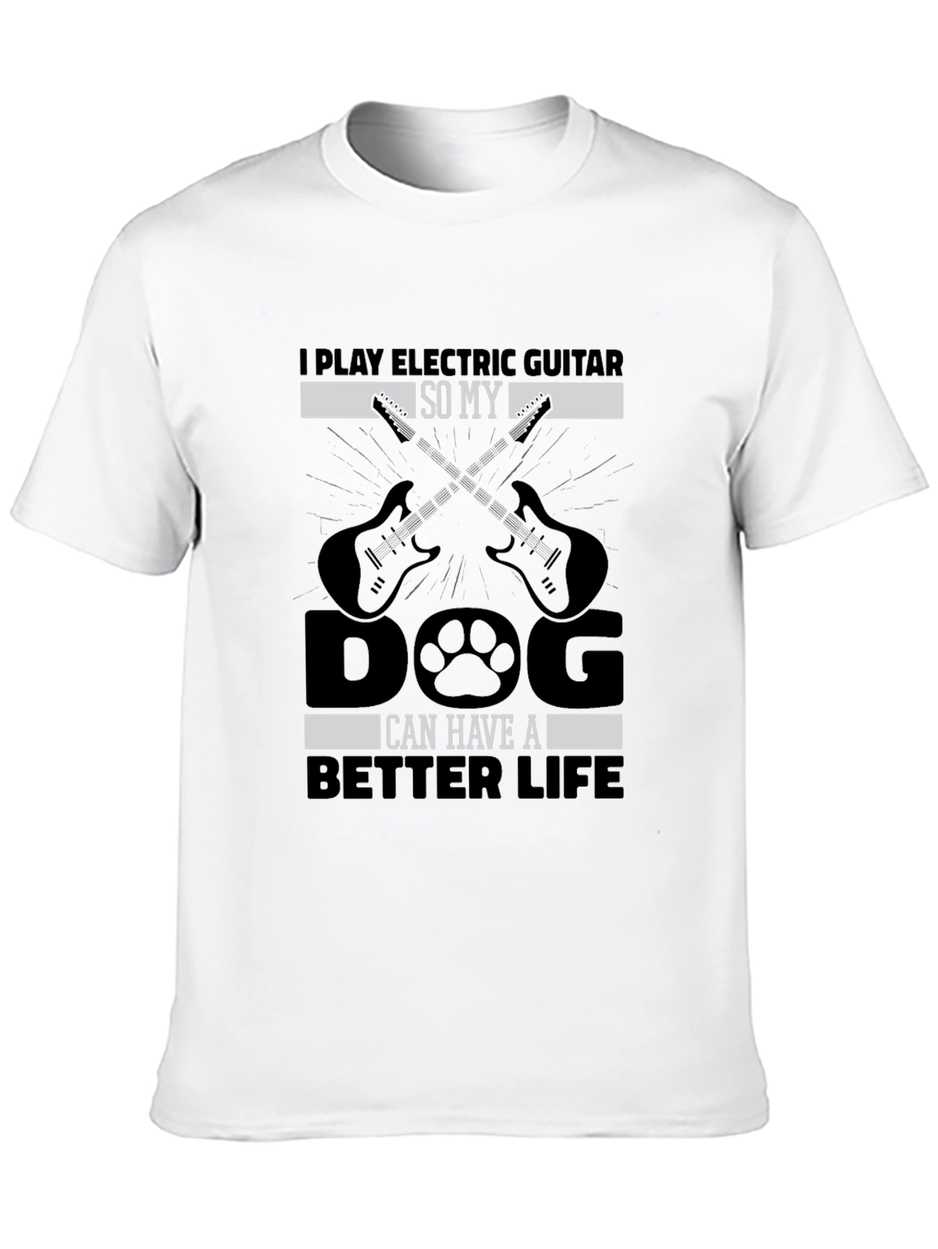 Electric Guitar Dog Lover T-Shirt