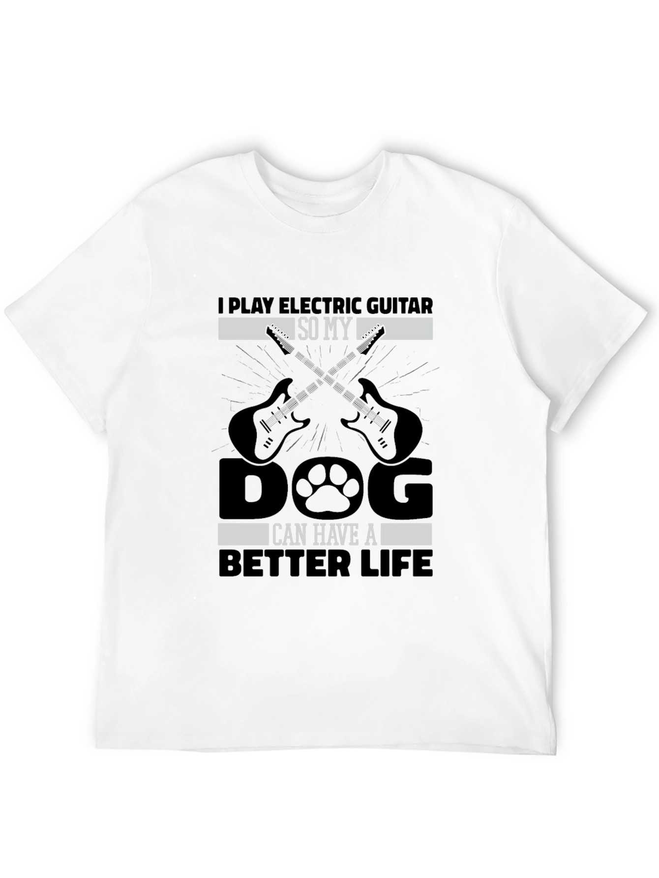 Electric Guitar Dog Lover T-Shirt