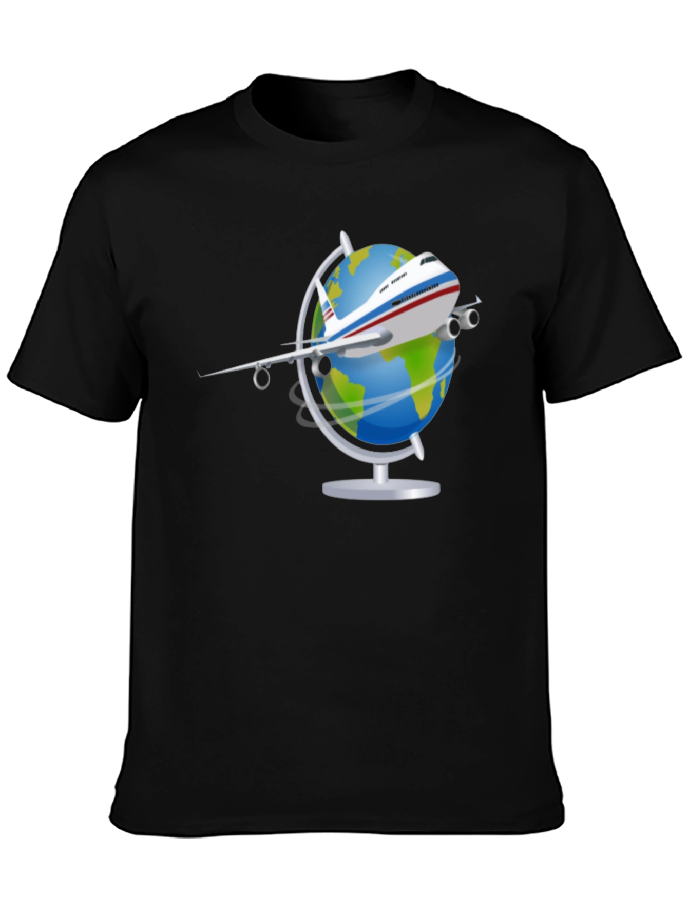 Travel the World Airplane Globe Graphic Tee