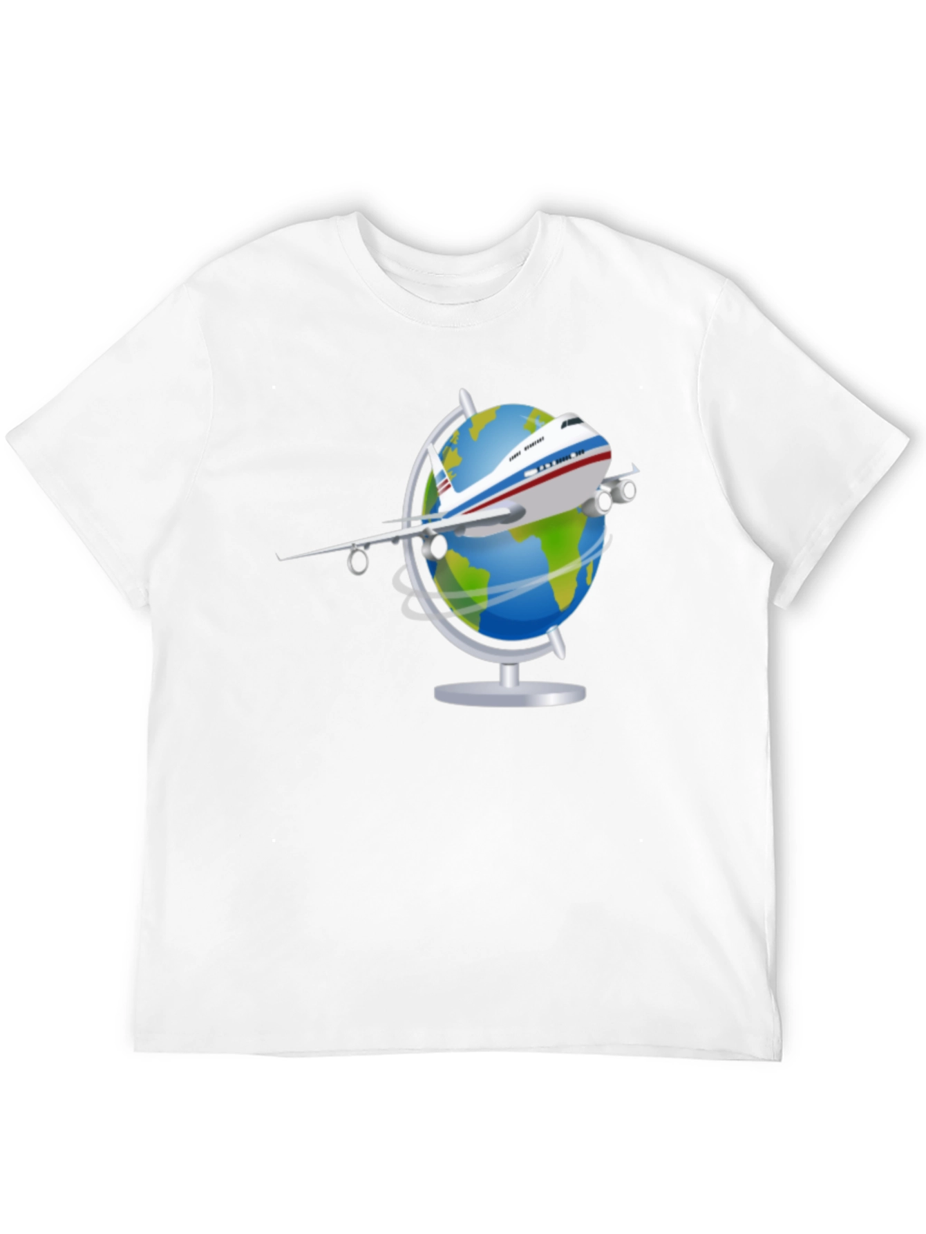 Travel the World Airplane Globe Graphic Tee