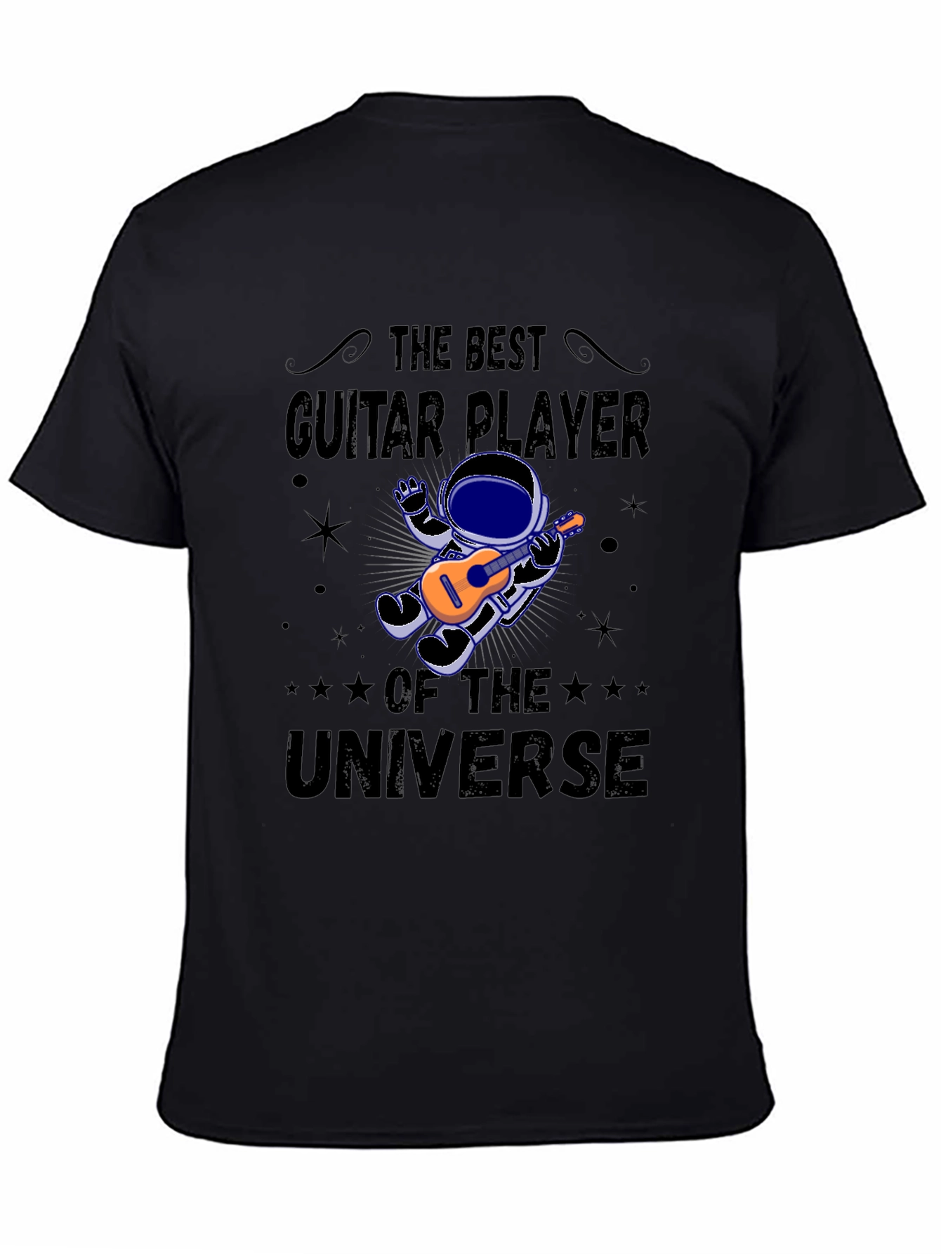 Guitar Player of the Universe Black T-Shirt