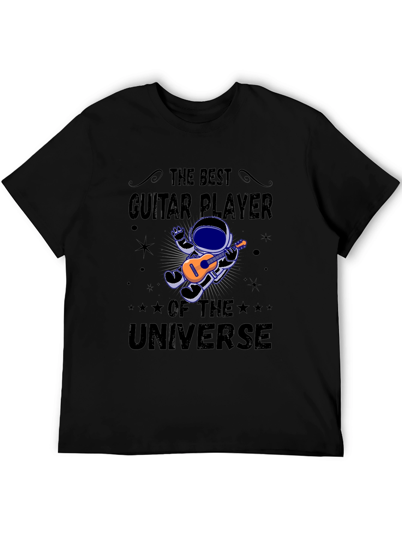 Guitar Player of the Universe Black T-Shirt
