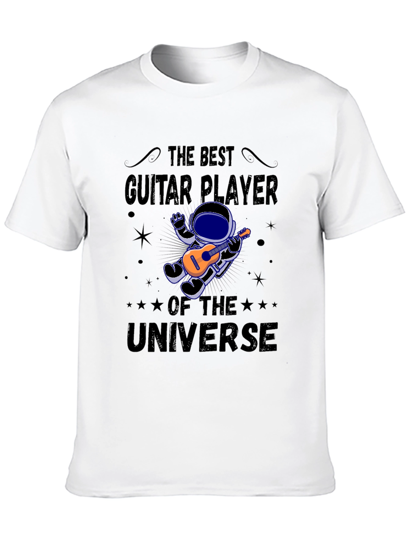 Guitar Player of the Universe Black T-Shirt