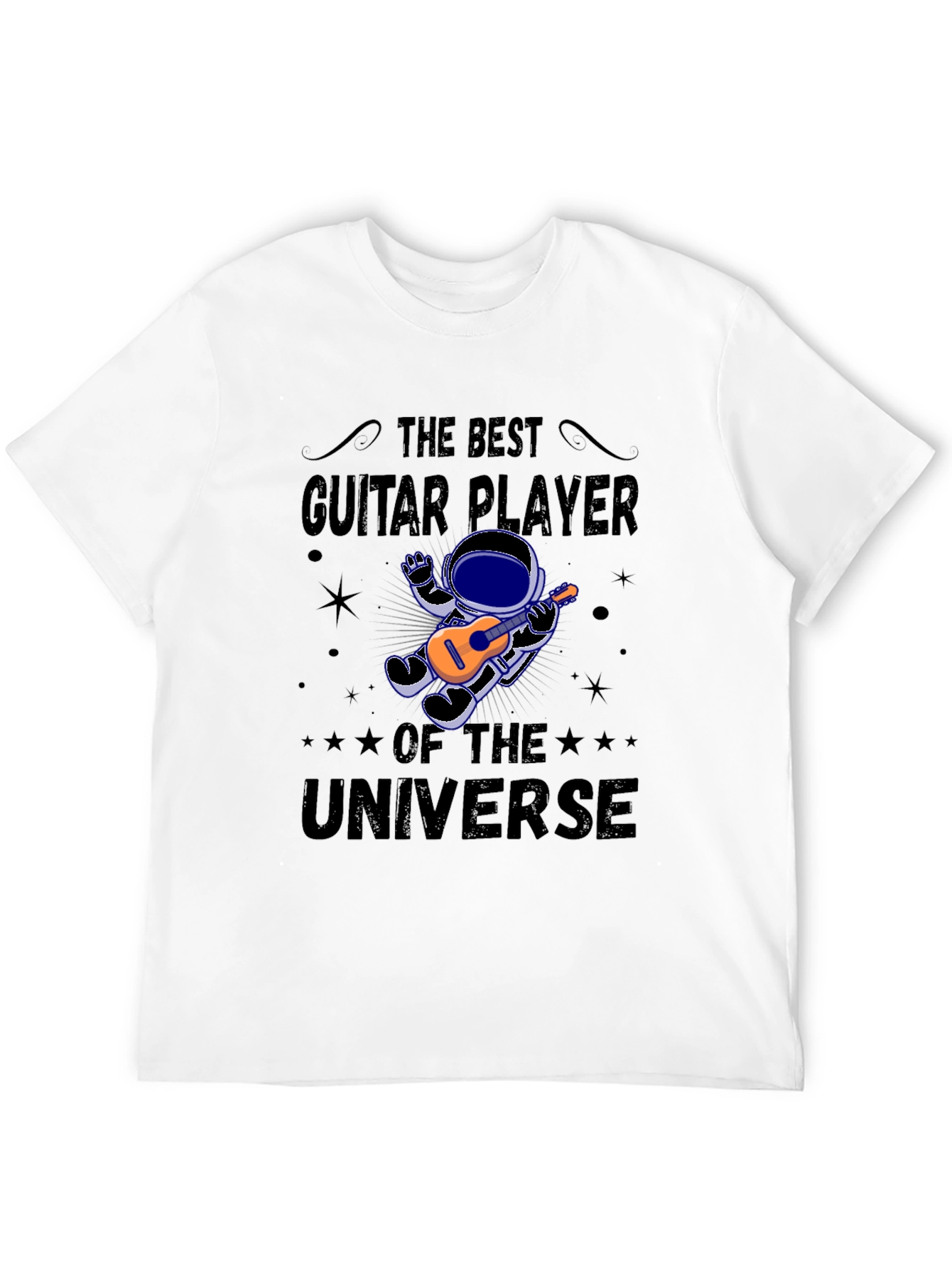 Guitar Player of the Universe Black T-Shirt
