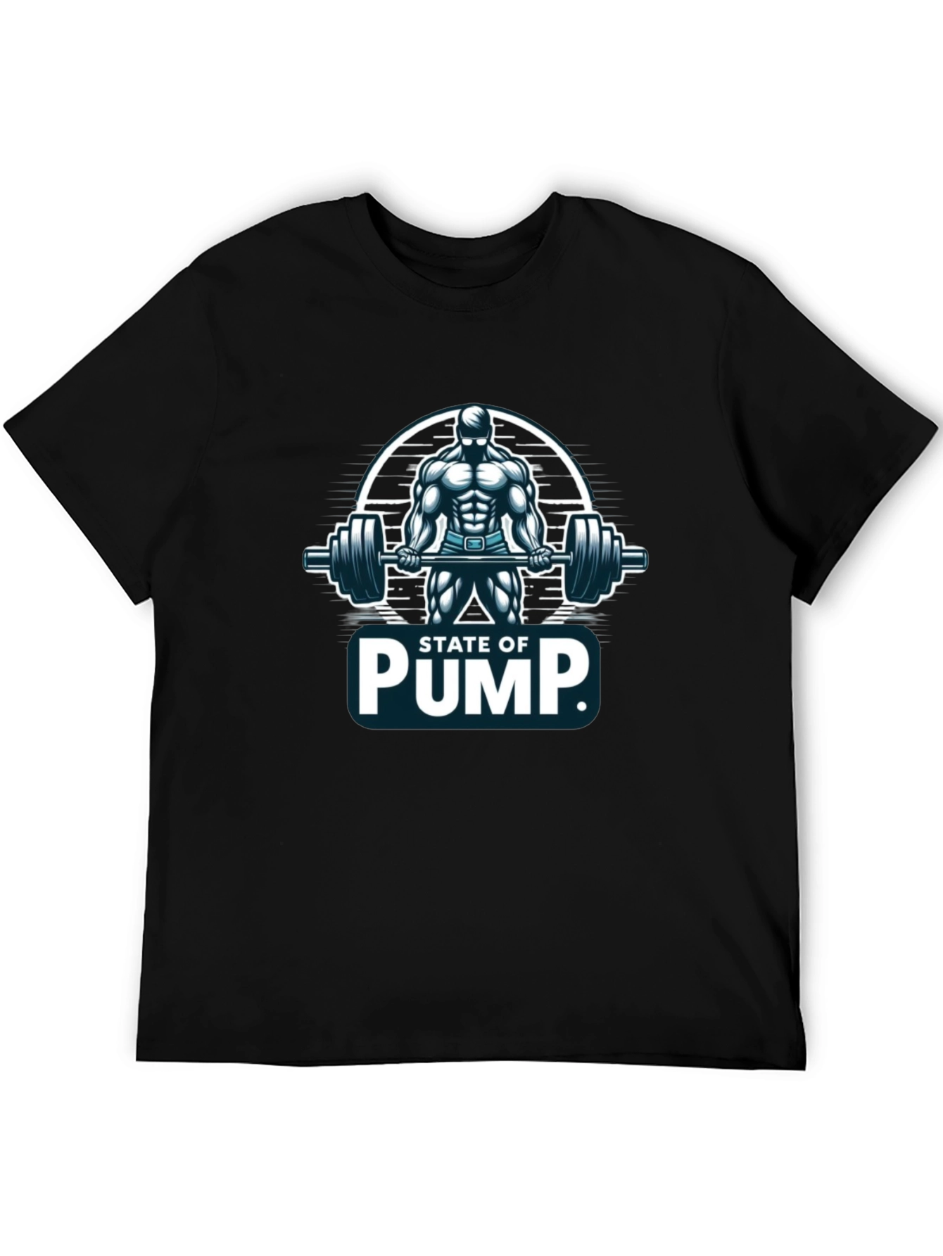 State of Pump Mens Black T-Shirt