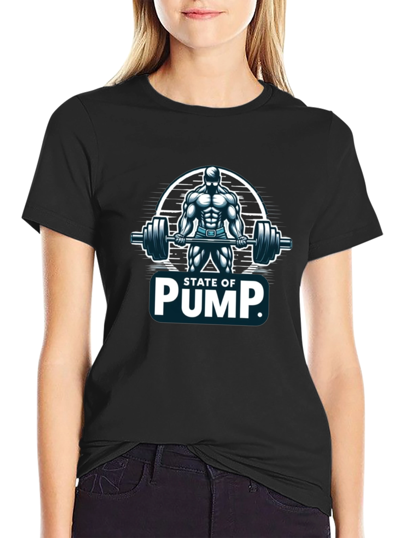 State of Pump Mens Black T-Shirt
