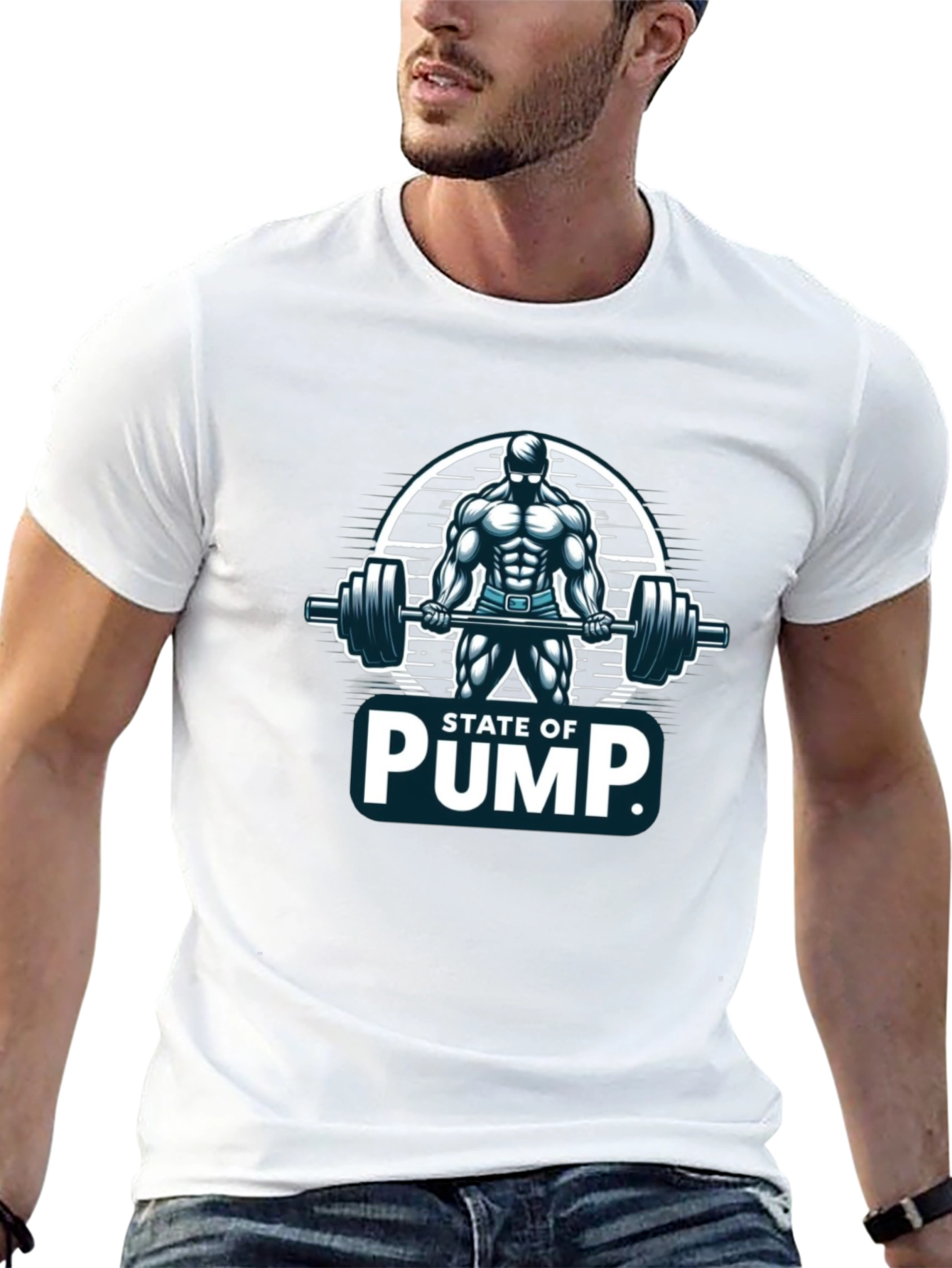 State of Pump Mens Black T-Shirt