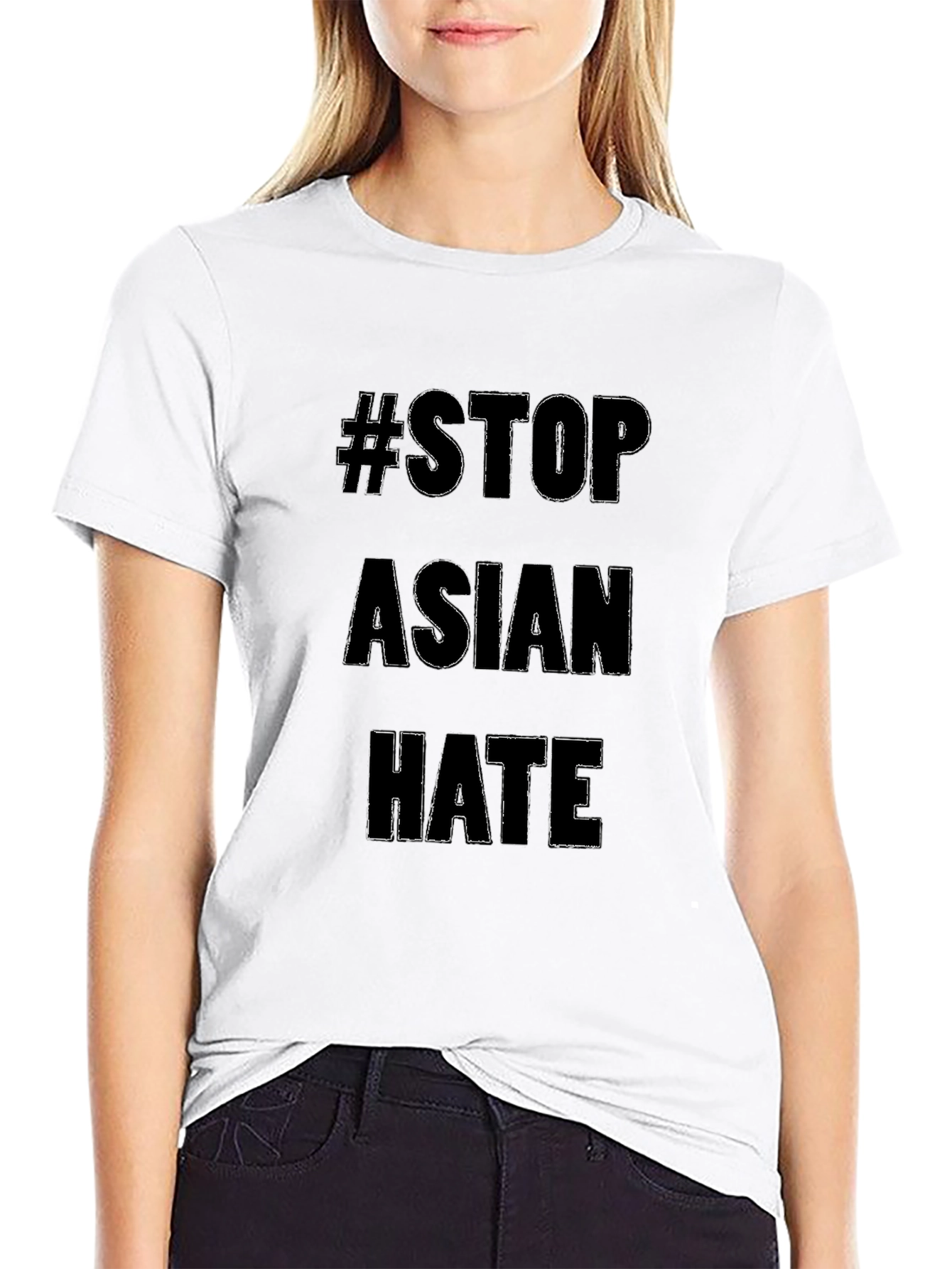 #StopAsianHate Black T-Shirt - Social Justice Awareness