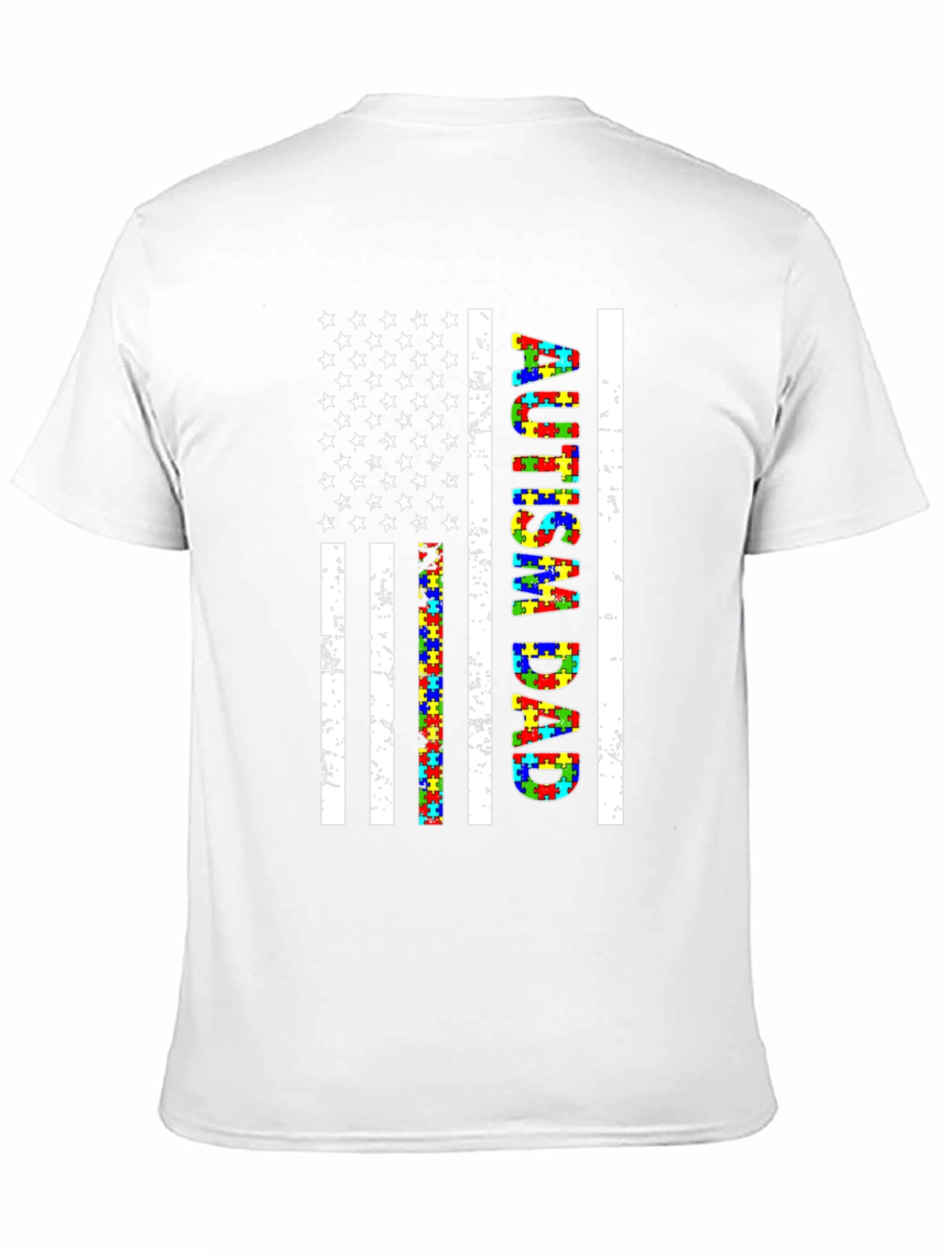 Autism Dad Flag T-Shirt