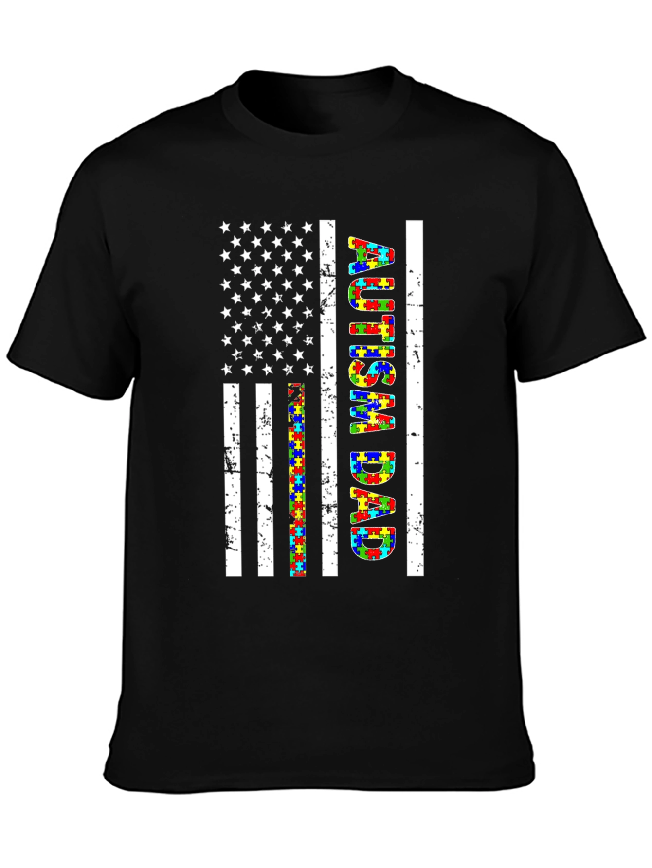 Autism Dad Flag T-Shirt