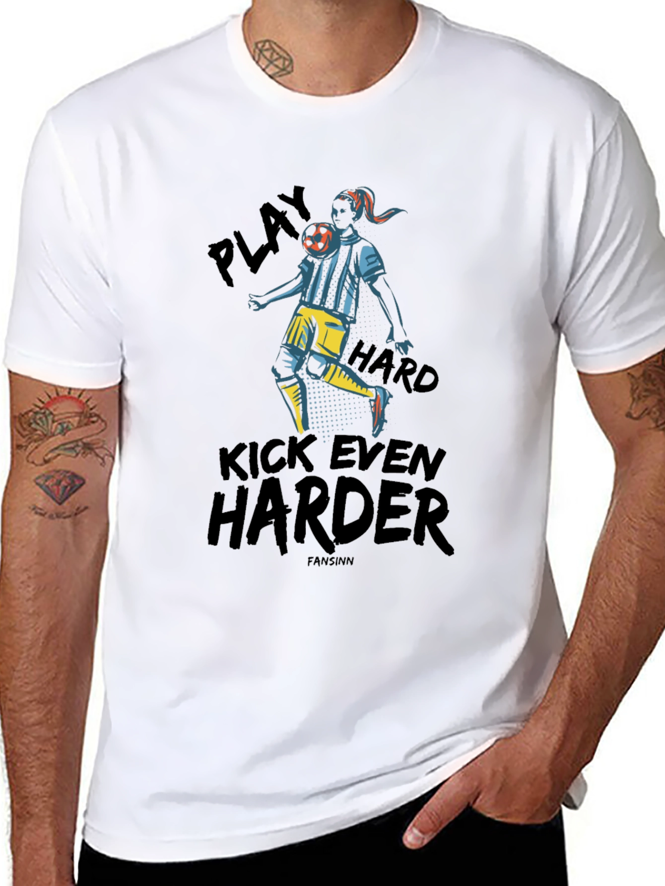 Play Hard Soccer Graphic Tee - Black