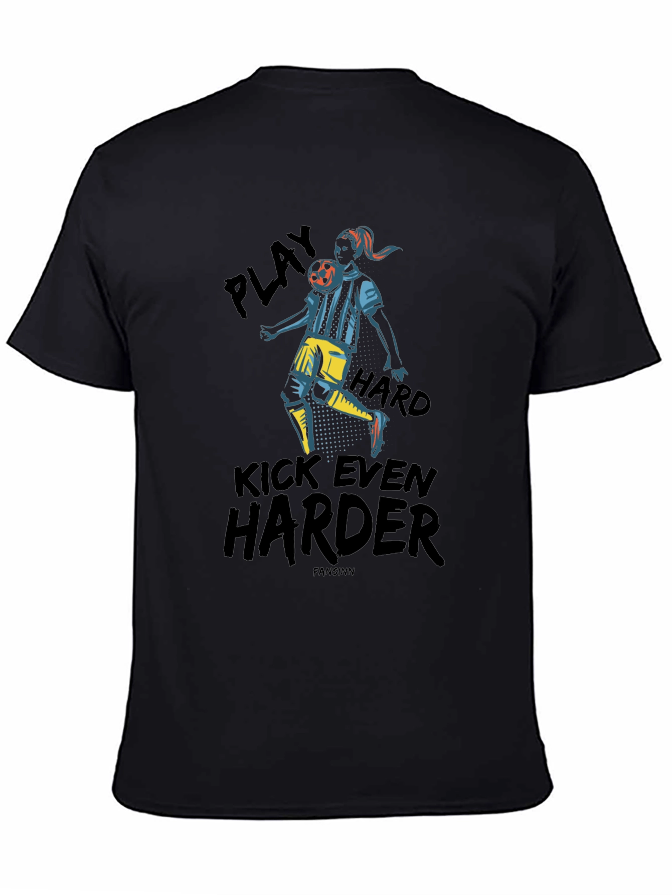 Play Hard Soccer Graphic Tee - Black