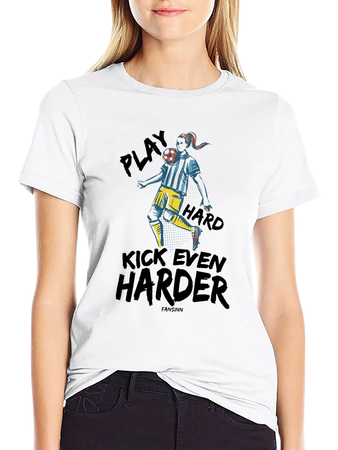 Play Hard Soccer Graphic Tee - Black
