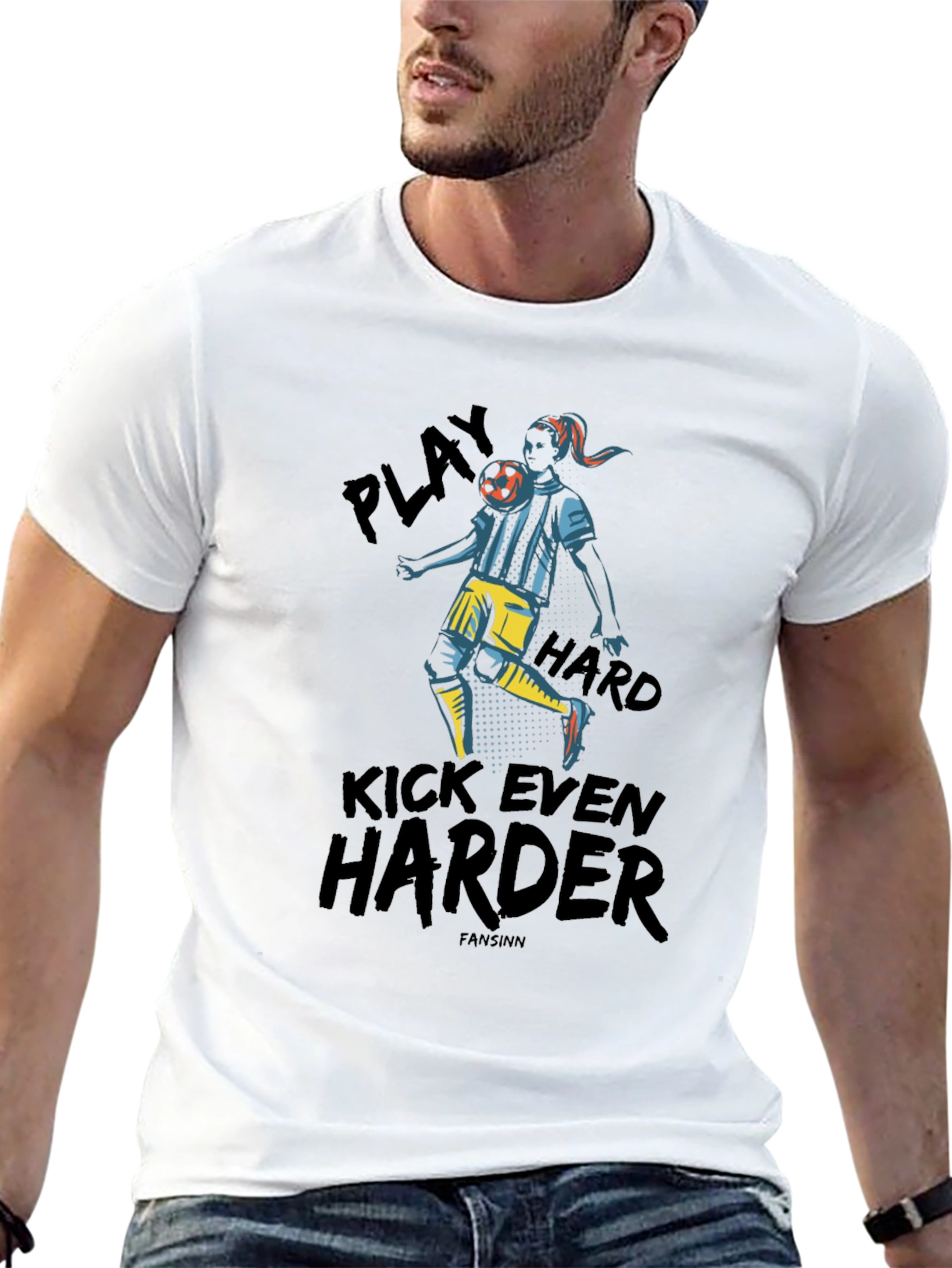 Play Hard Soccer Graphic Tee - Black
