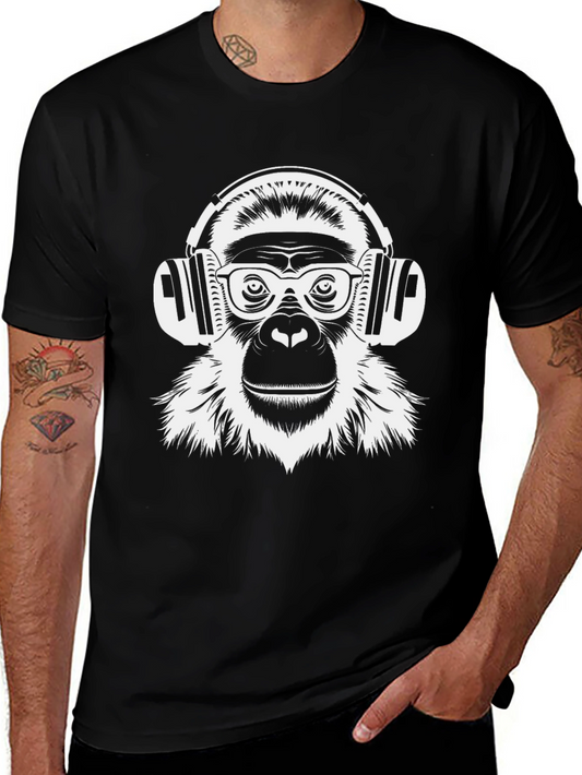 Monkey DJ Graphic T-Shirt - Cool & Unique Design