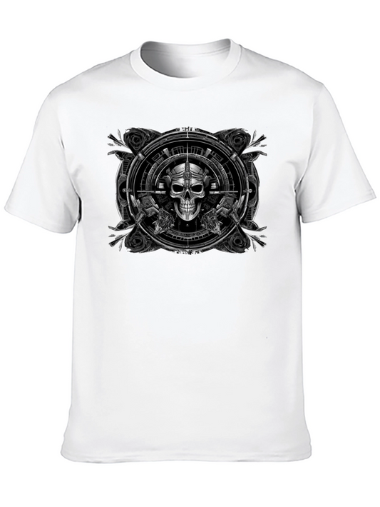 Skull & Guns Graphic T-Shirt - Black