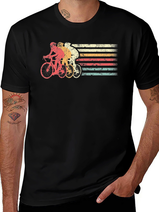 Vintage Cycling T-Shirt - Retro Style Bike Graphic Tee