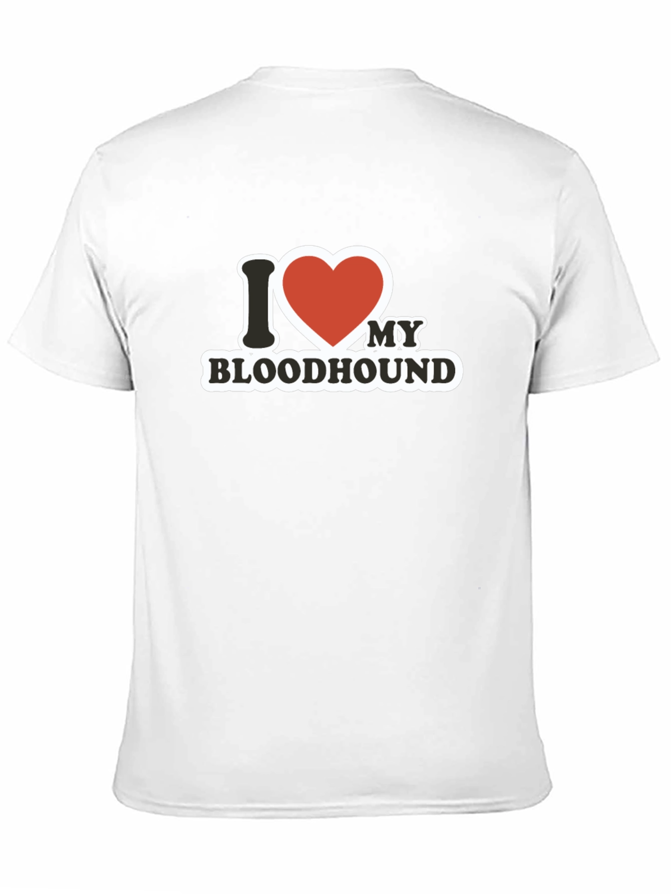 I Love My Bloodhound T-Shirt - Black