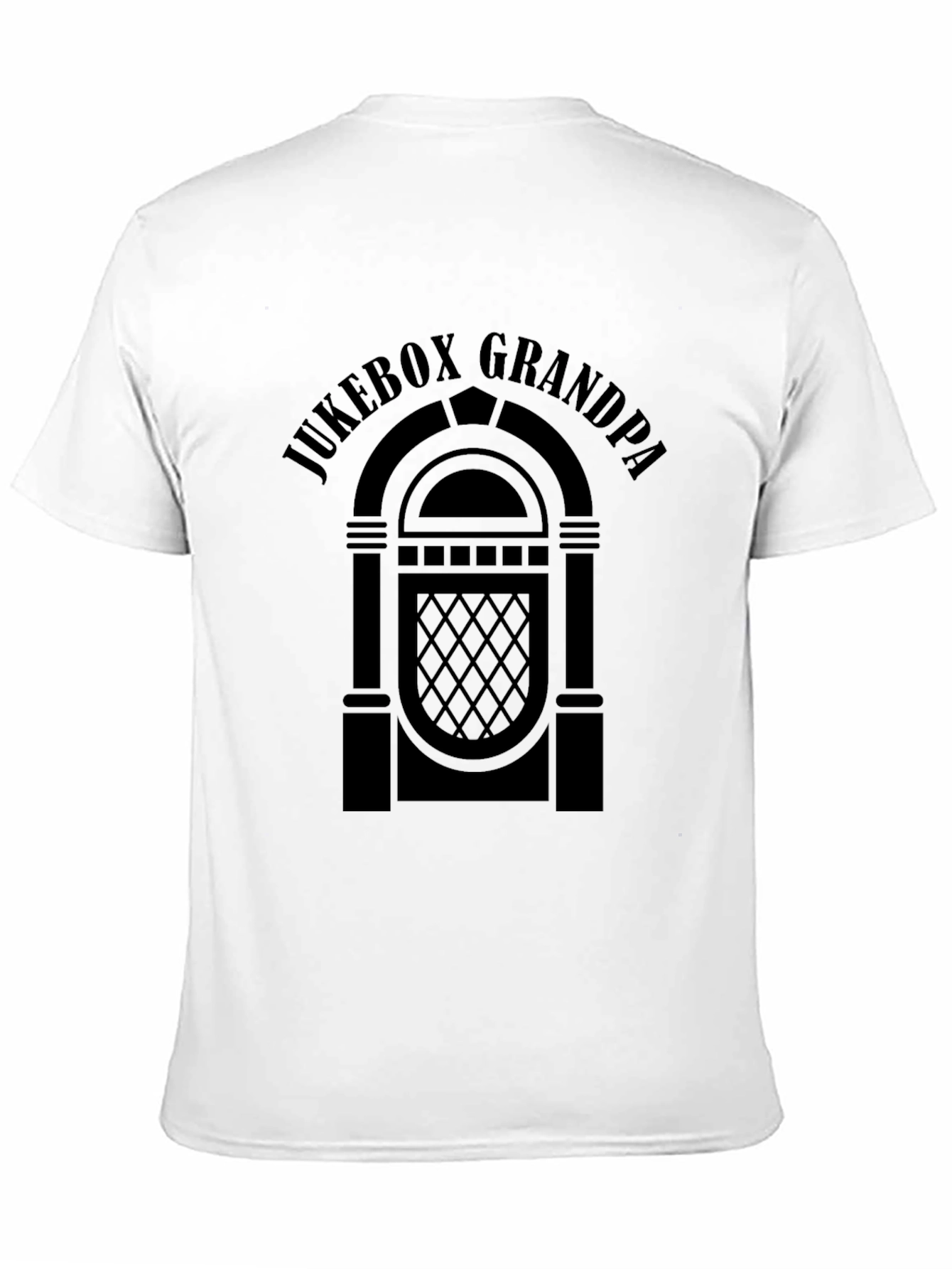 Jukebox Grandpa T-Shirt - Retro Music Lover Tee