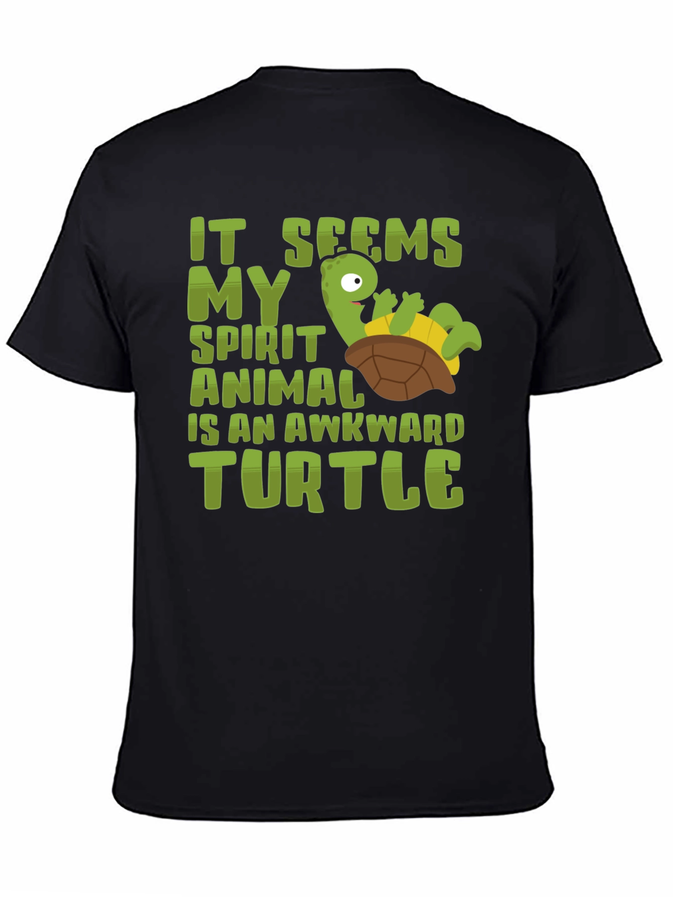 Awkward Turtle Spirit Animal Graphic T-Shirt
