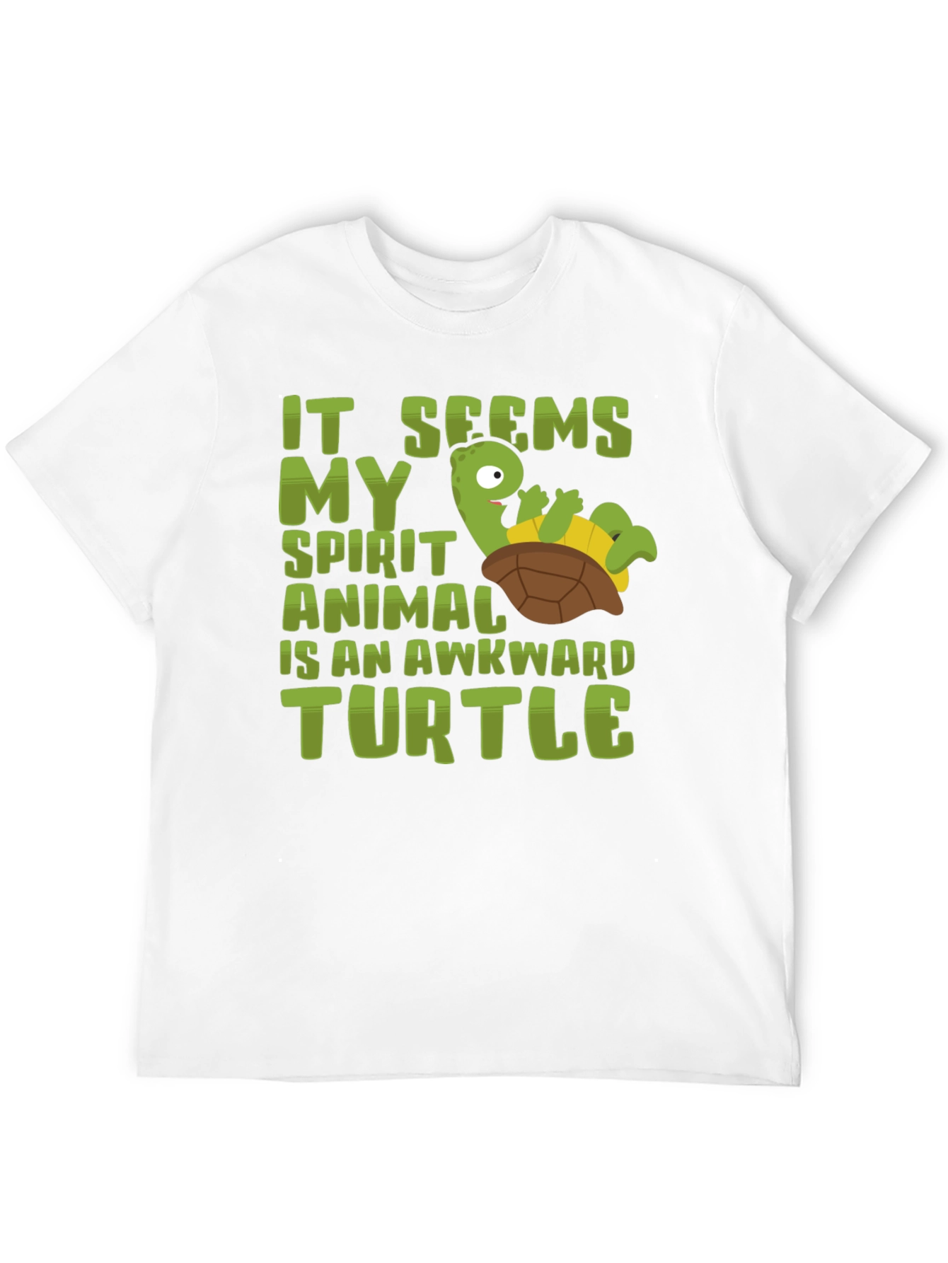Awkward Turtle Spirit Animal Graphic T-Shirt