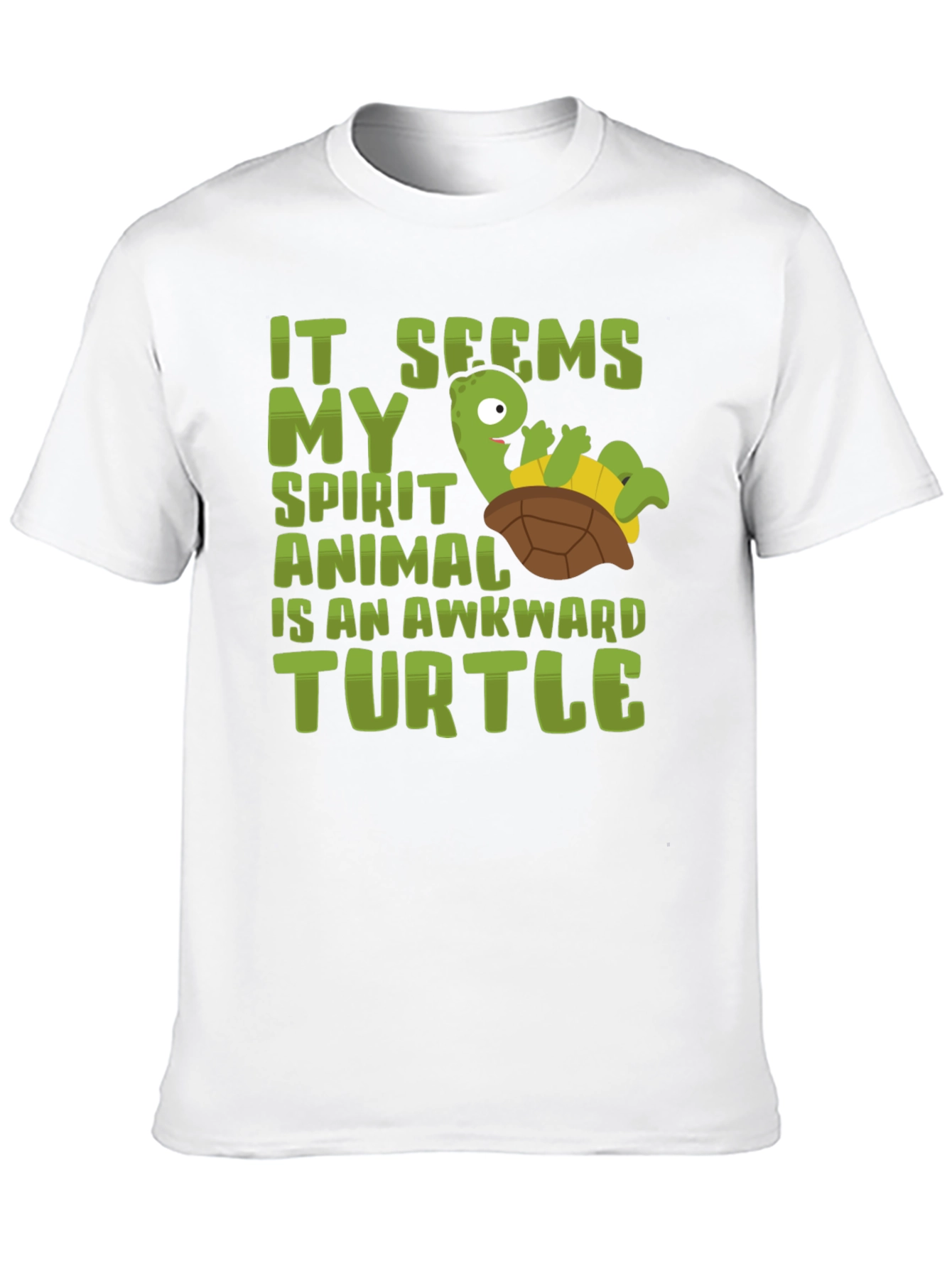 Awkward Turtle Spirit Animal Graphic T-Shirt