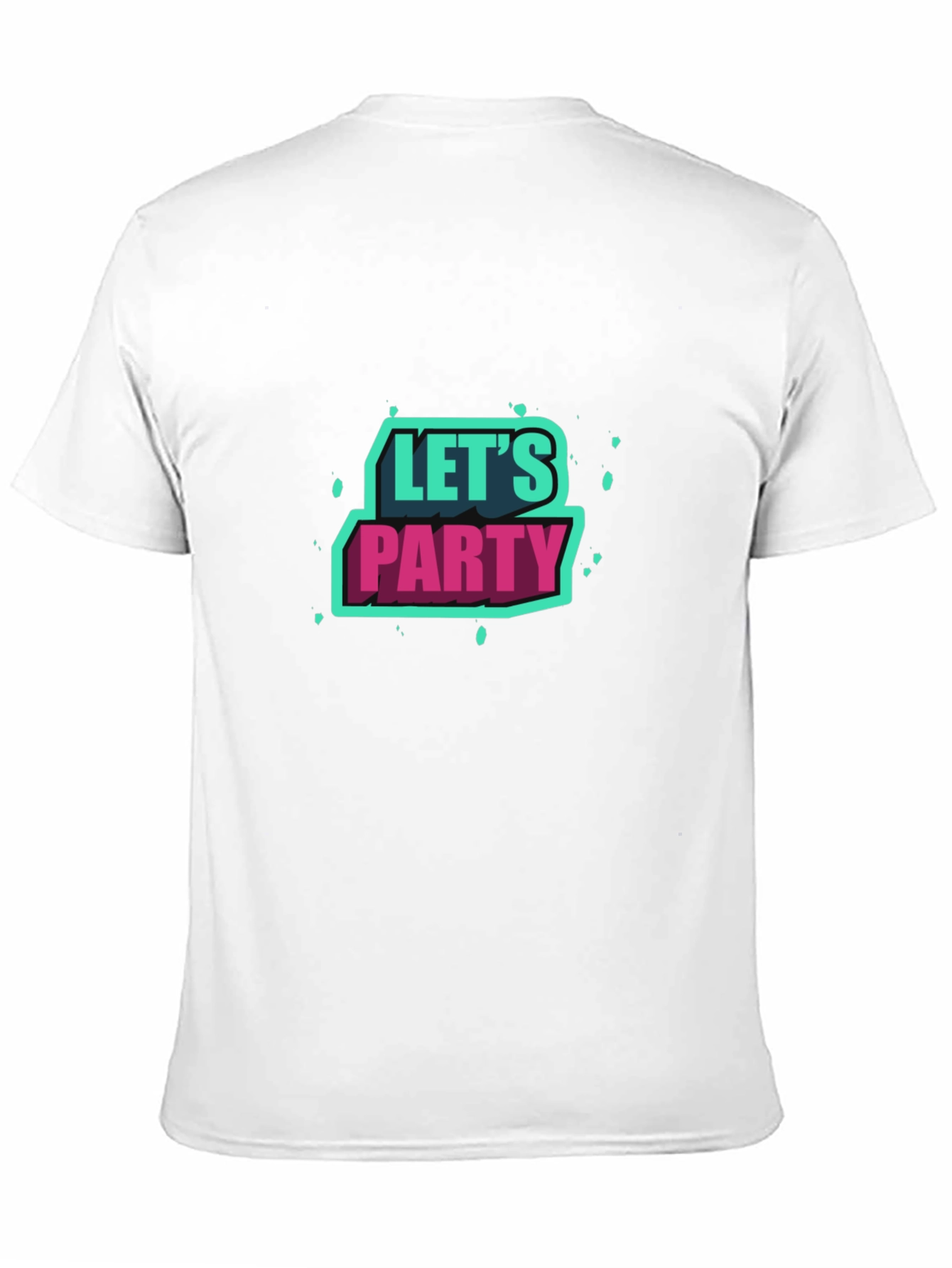 Lets Party Graphic Tee - Black Short Sleeve