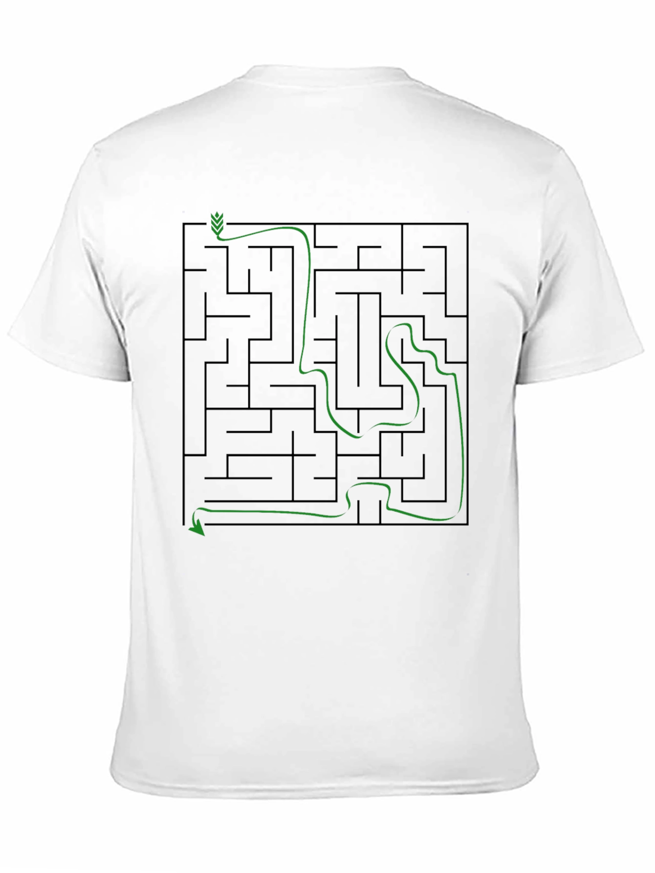 Maze Solution Graphic Tee - Mens Cotton T-Shirt
