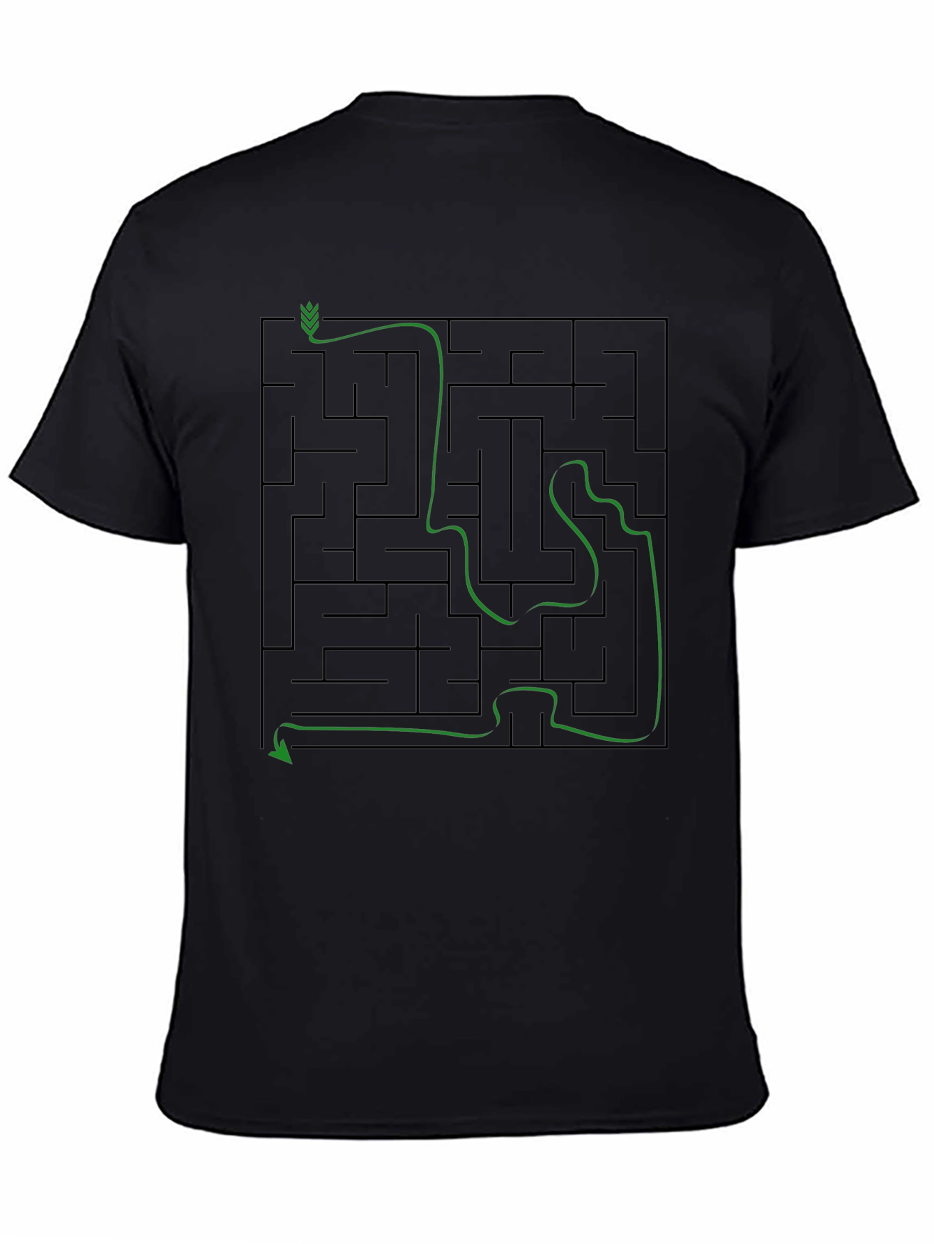 Maze Solution Graphic Tee - Mens Cotton T-Shirt