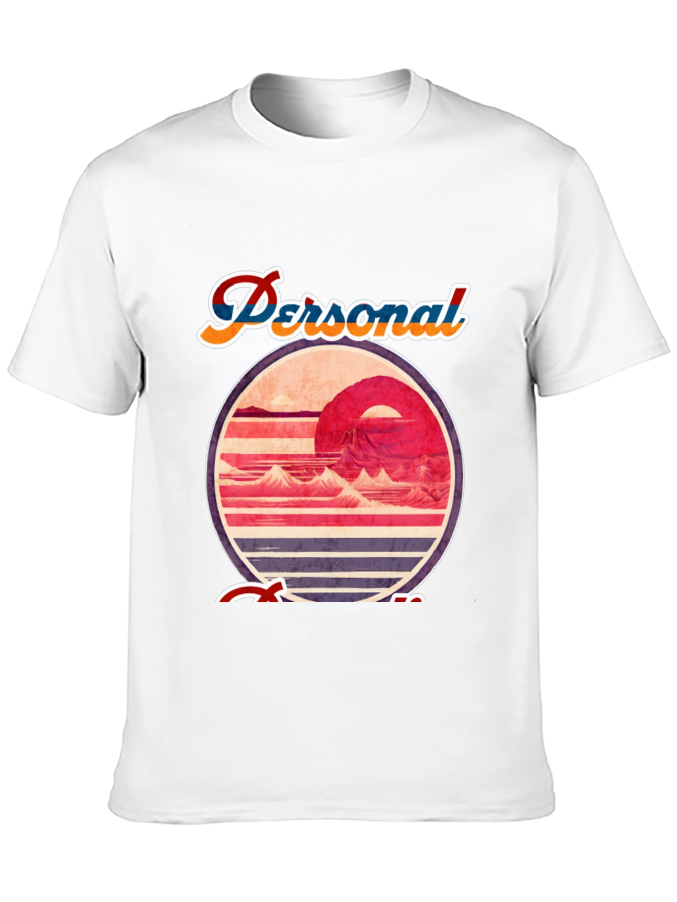 Retro Sunset Graphic Tee - Personal Escape T-Shirt