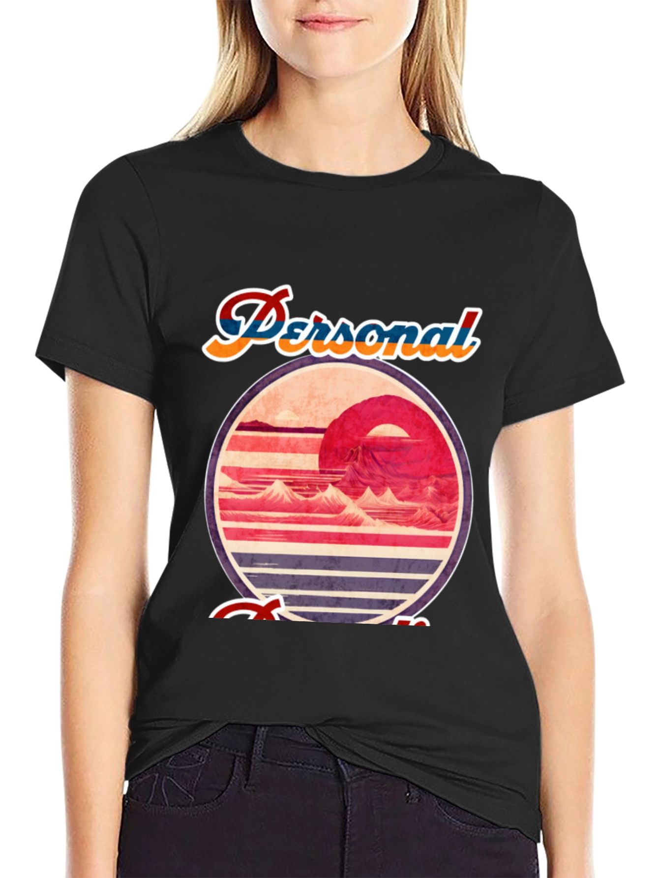 Retro Sunset Graphic Tee - Personal Escape T-Shirt