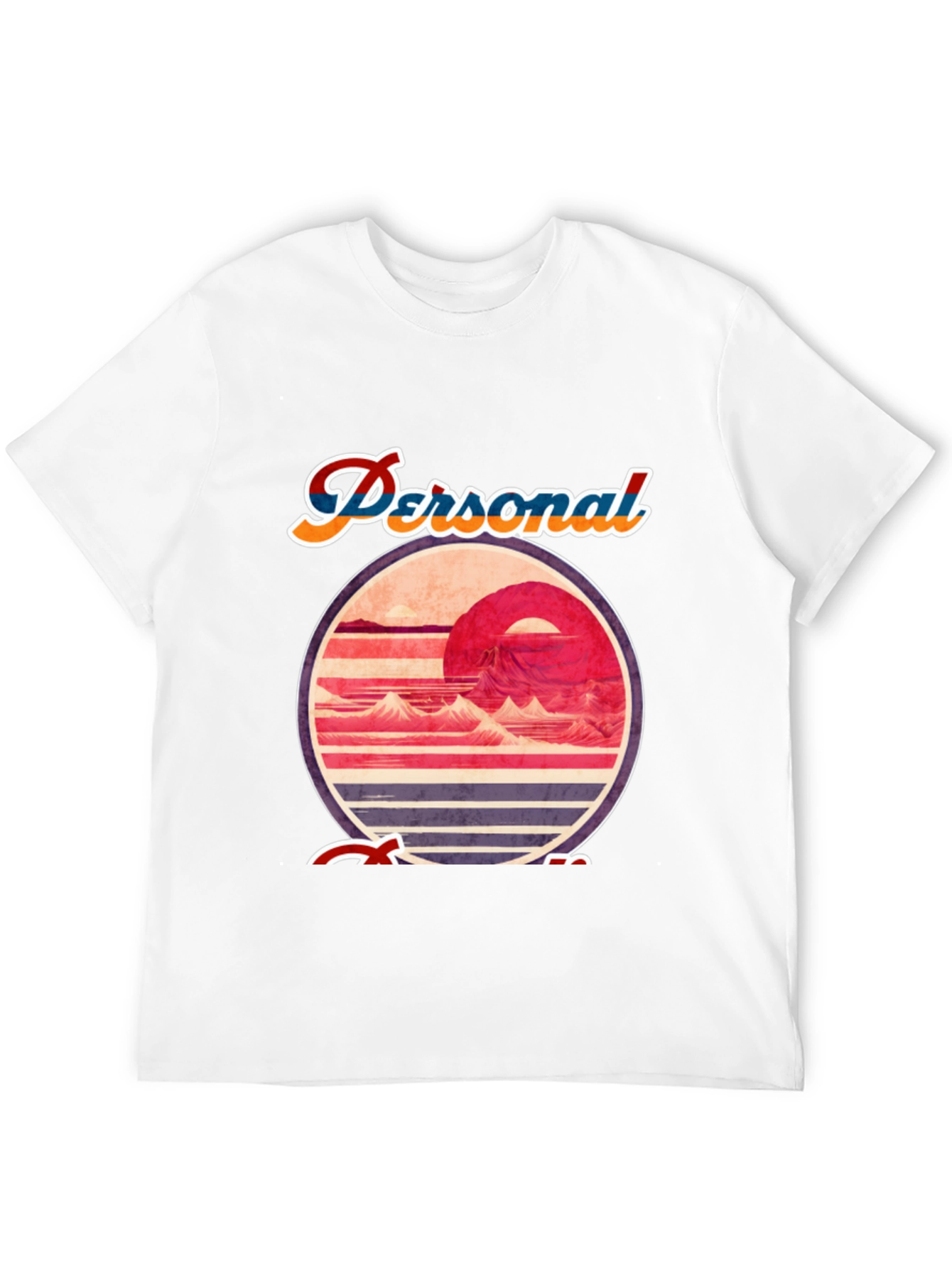 Retro Sunset Graphic Tee - Personal Escape T-Shirt
